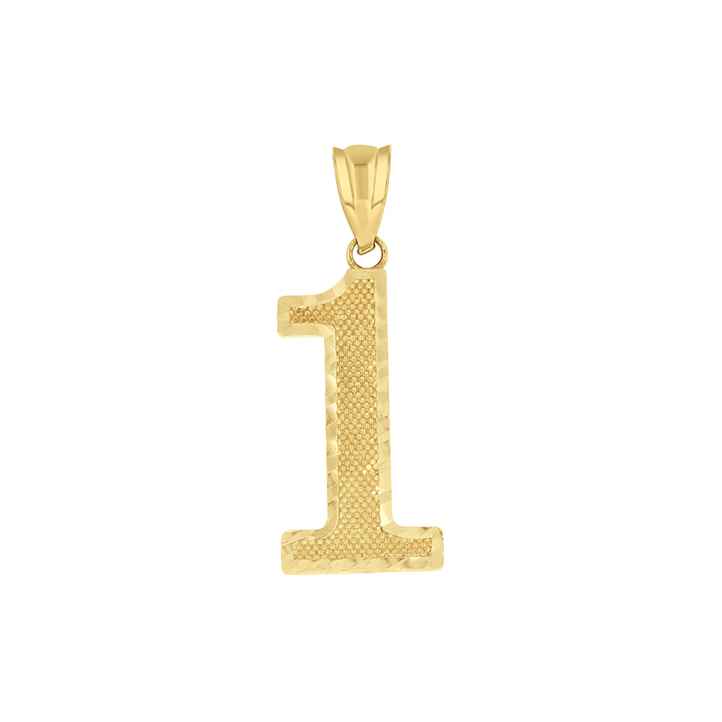 14Kt Gold Number "1" Pendant