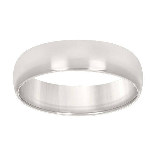 925 Silver Comfort Fit Band 7mm S5 Silver Plated