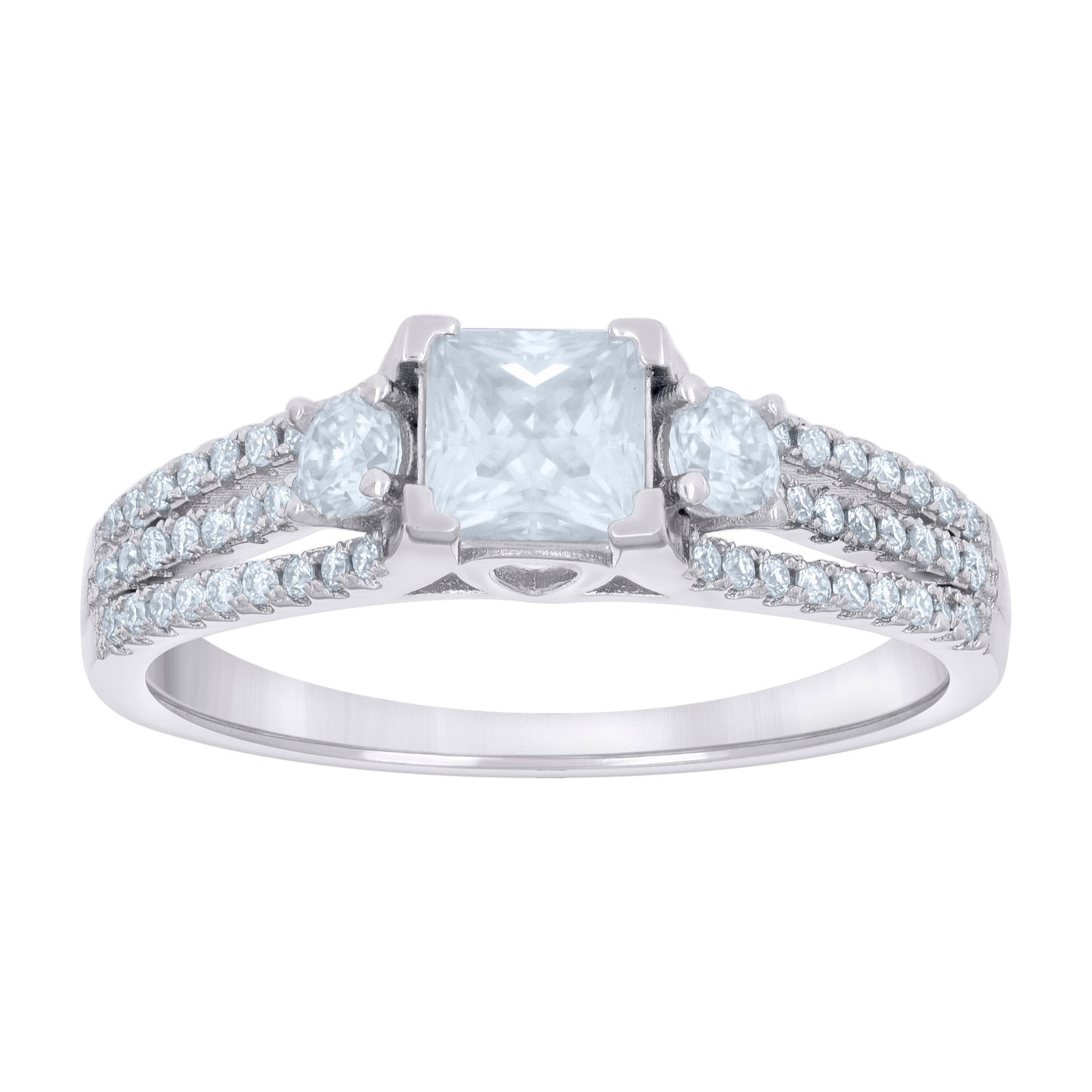 925 Sterling Silver Cz Ring S5