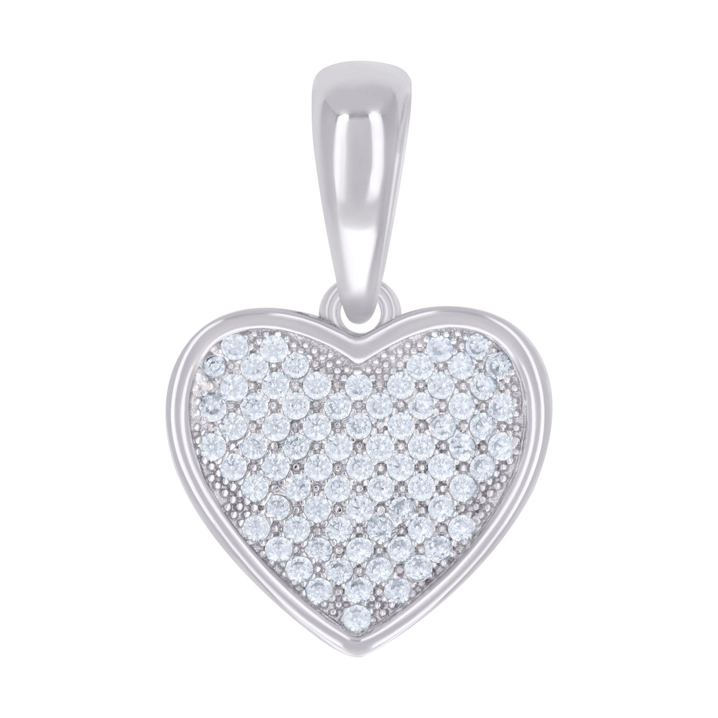 925 Sterling Silver 0.40Ctw Moissanite Pendant