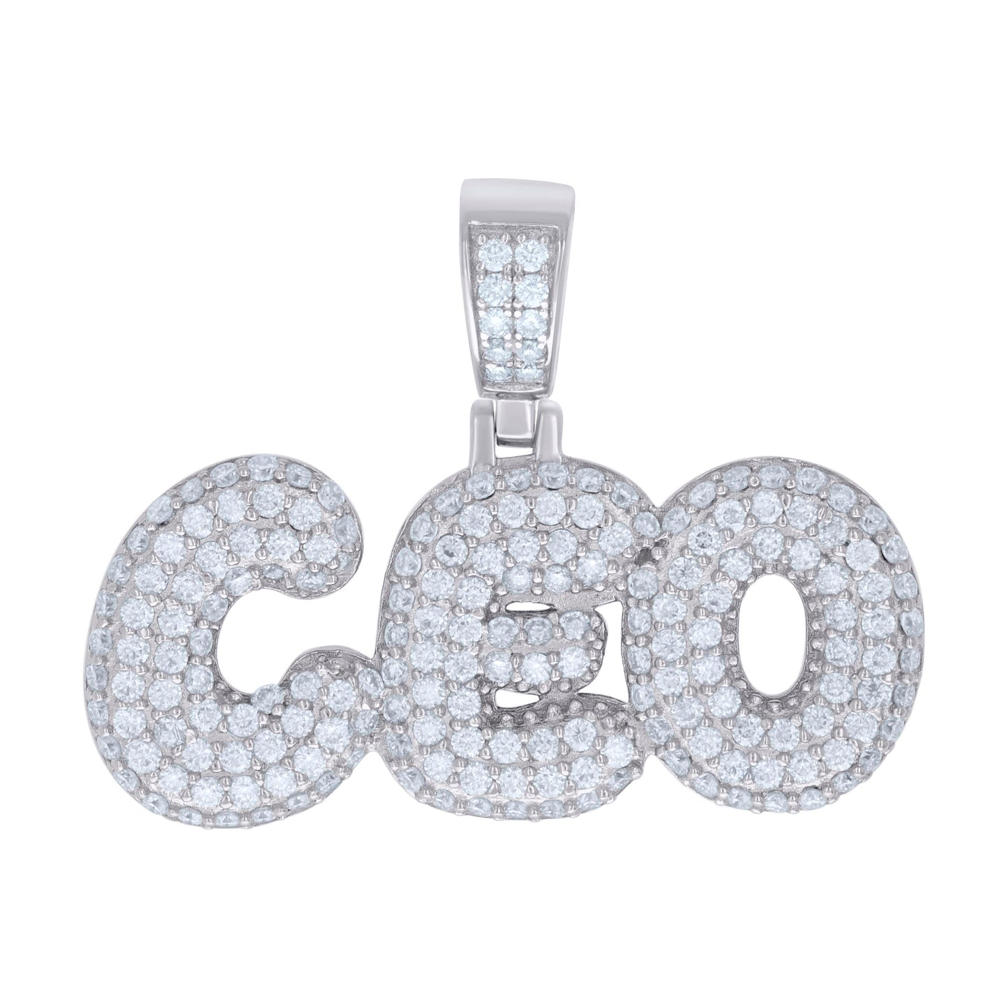 925 Sterling Silver 1.63Ctw Moissanite Pendant
