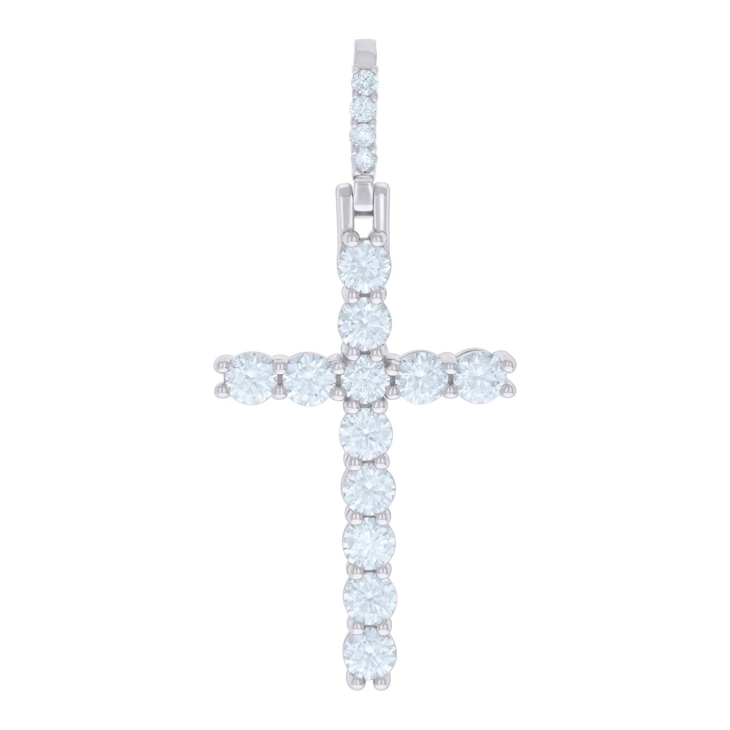 925 Sterling Silver 3.89Ctw Moissanite Pendant