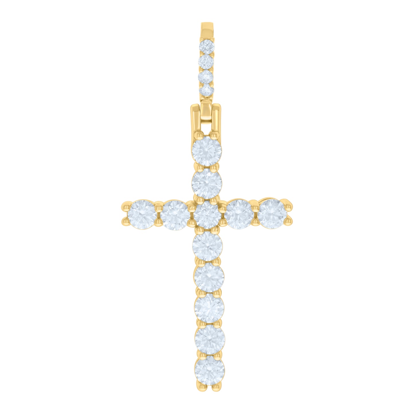 925 Sterling Silver 3.89Ctw Moissanite Pendant