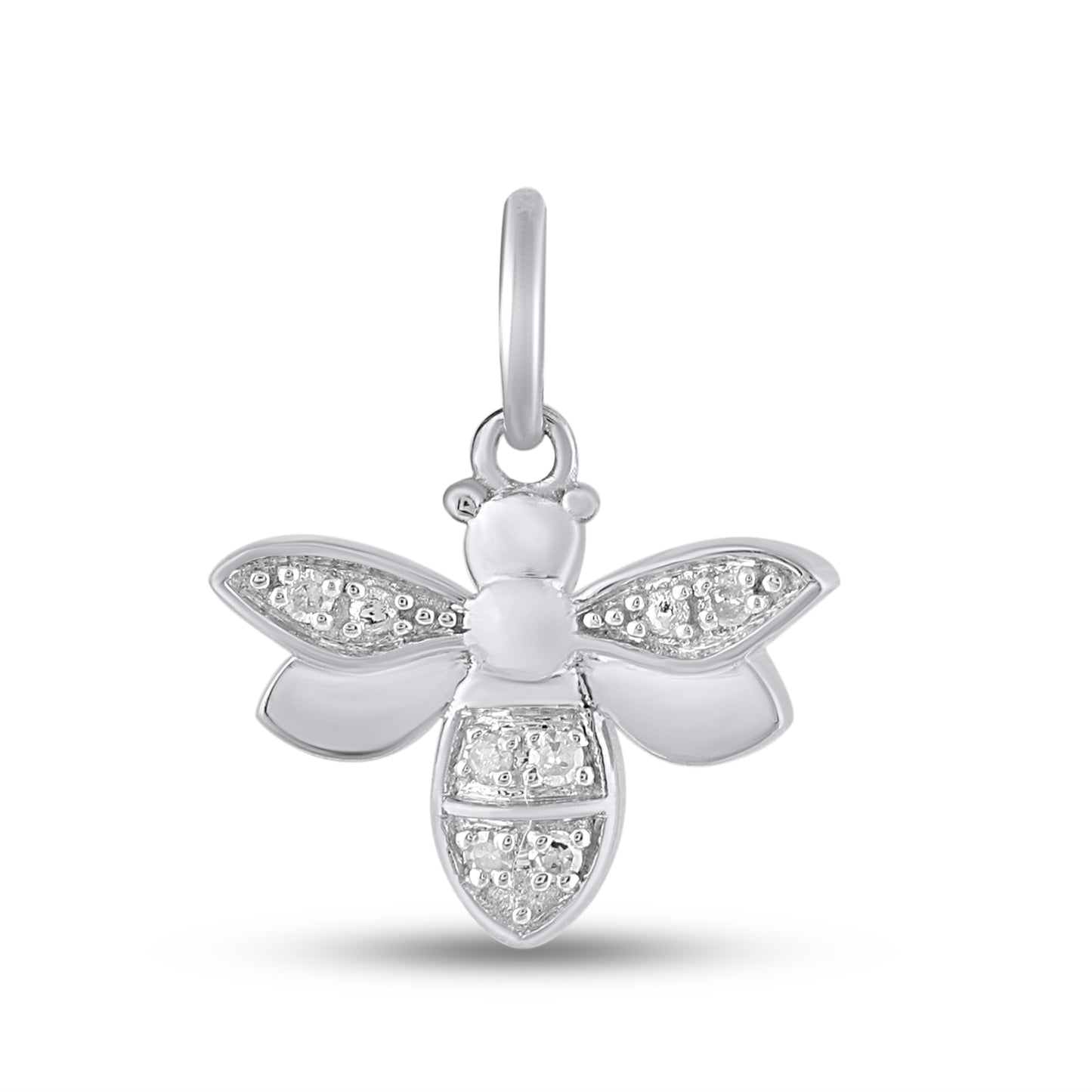 925 SS 0.03CT D- PENDANT "BEES"
