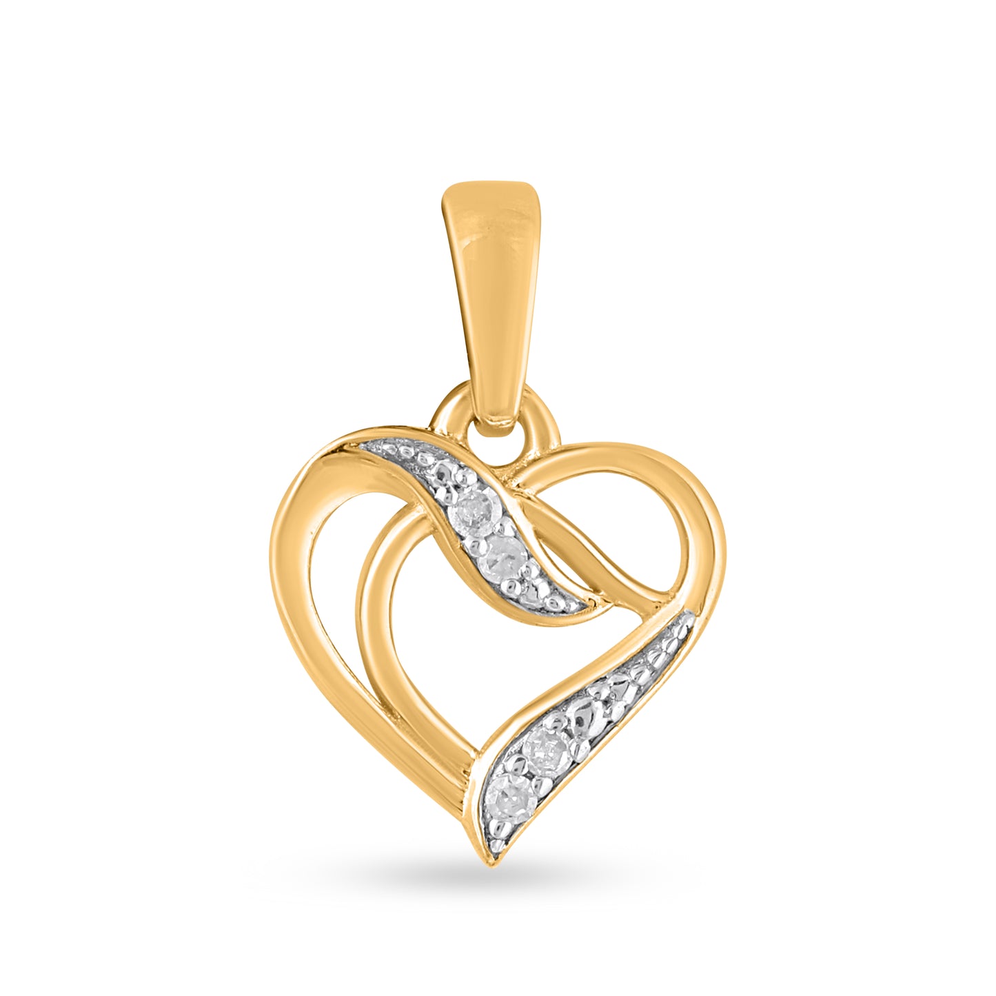 925 SS 0.03CT D- PENDANT "HEART"