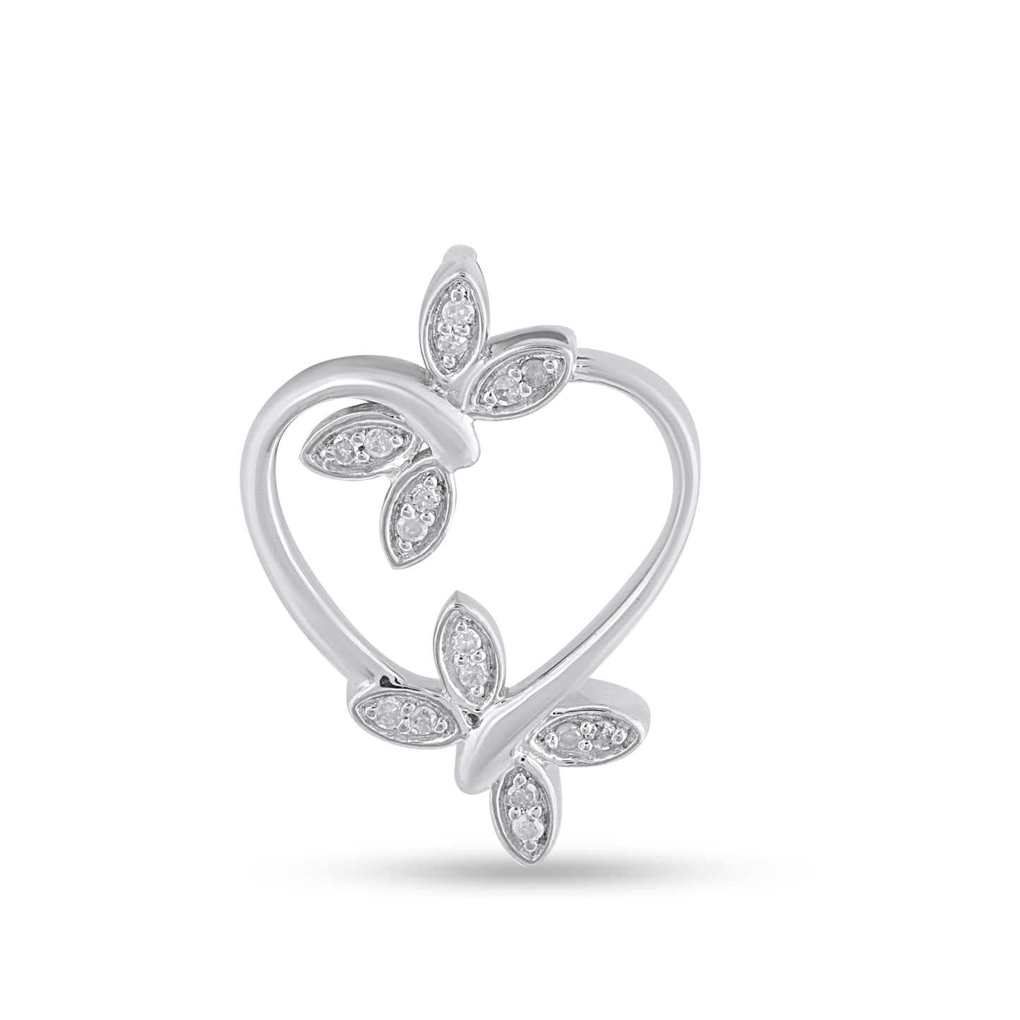 925 SS 0.05CT D- PENDANT "HEART"