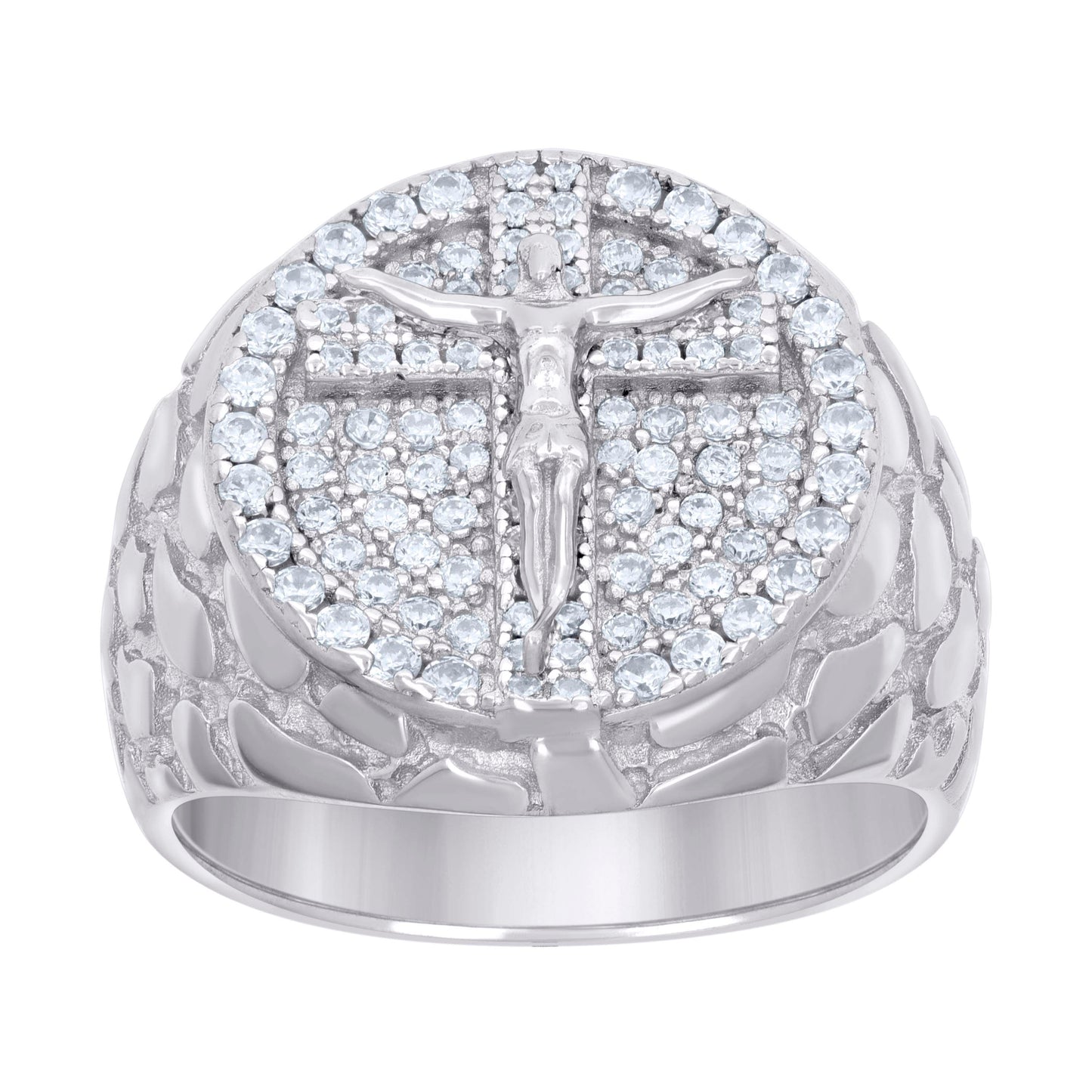 925 Sterling Silver 0.98Ctw Moissanite Ring S7