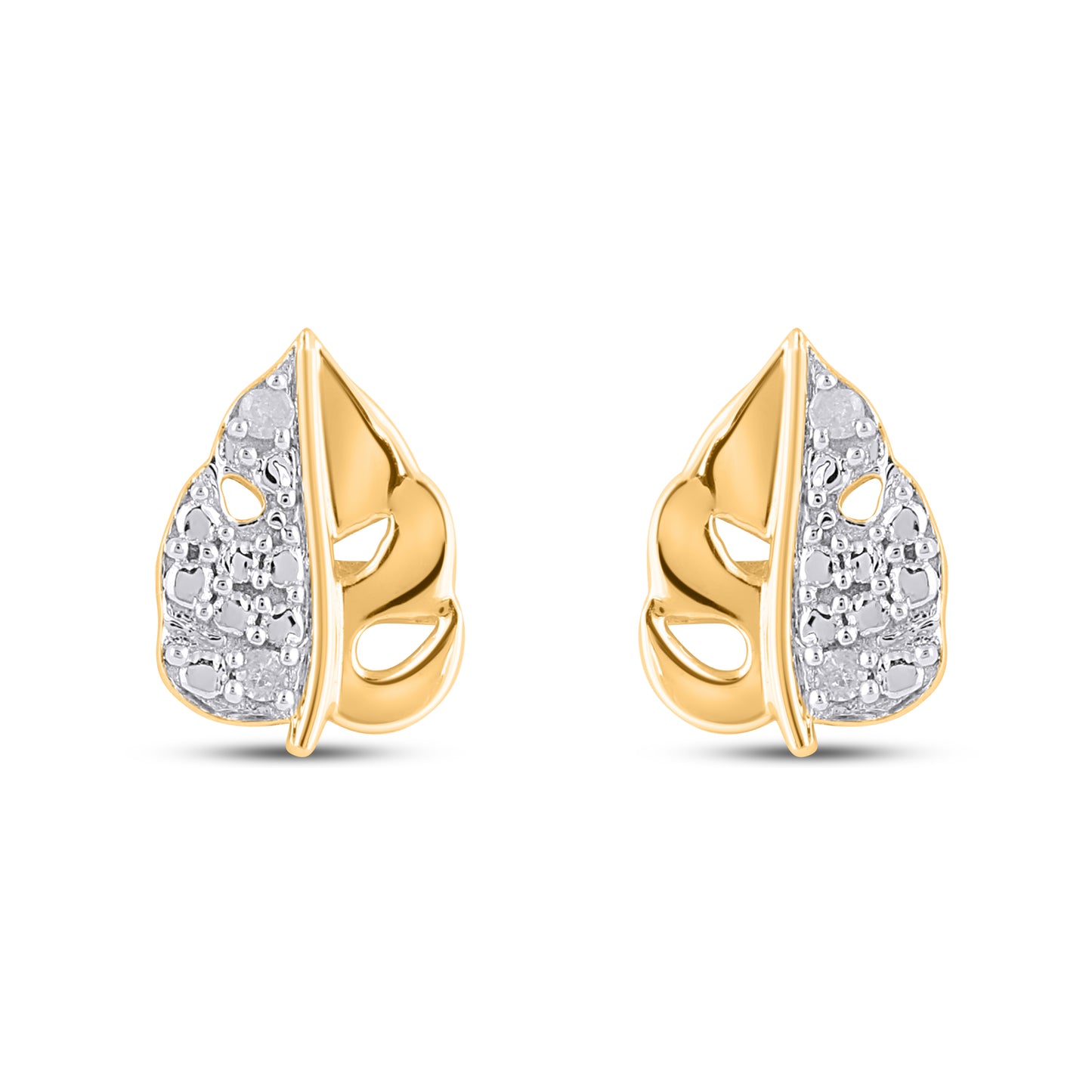 925 SS 0.03CT D- EARRINGS