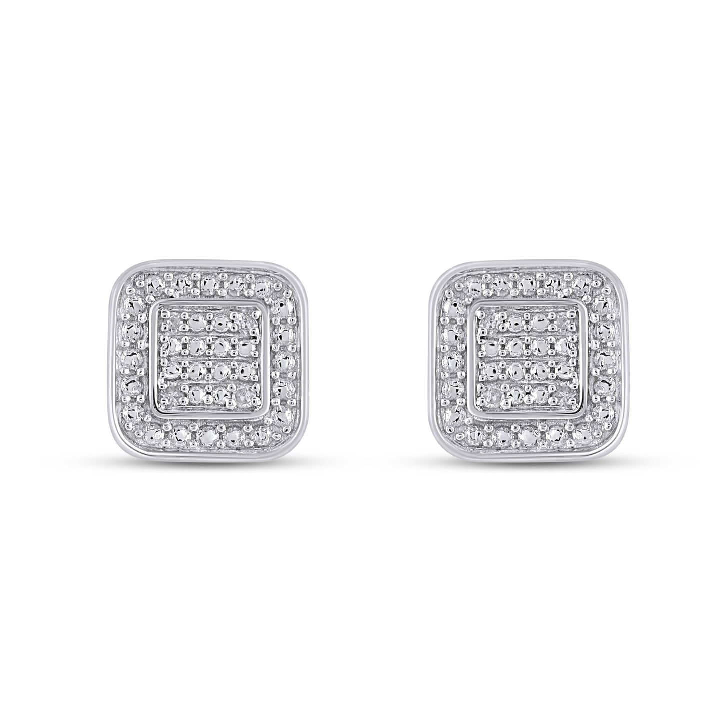 925 SS 0.02CT D- EARRINGS