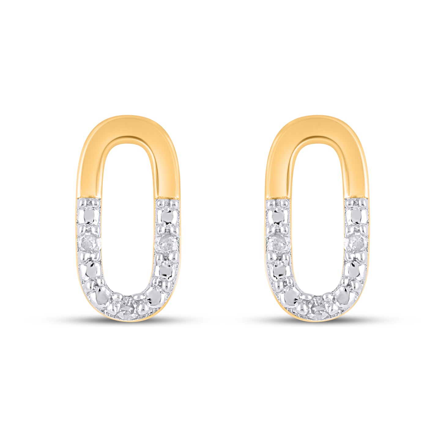 925 SS 0.02CT D- EARRINGS