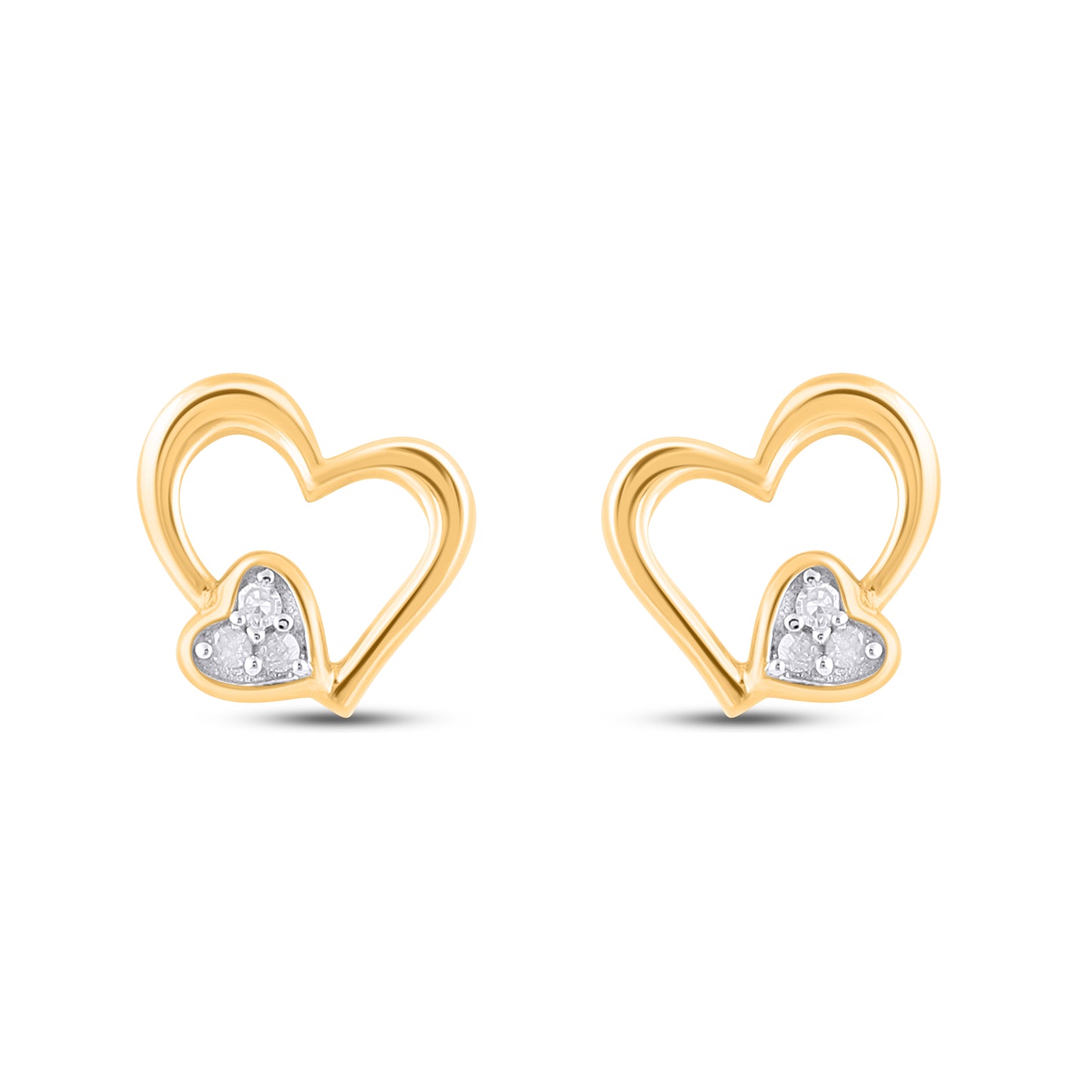 925 SS 0.02CT D- EARRINGS