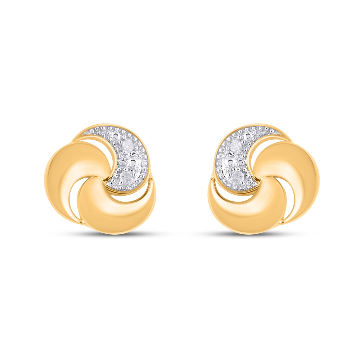 925 SS 0.02CT D- EARRINGS
