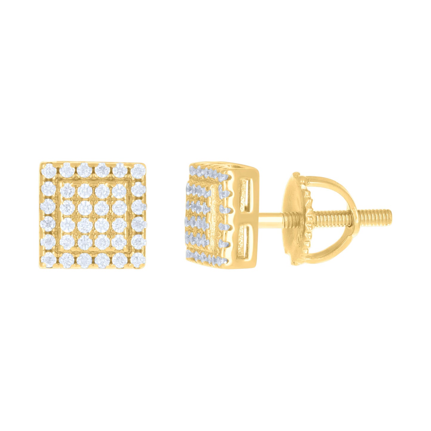 925 Sterling Silver 0.22Ctw Moissanite Earrings