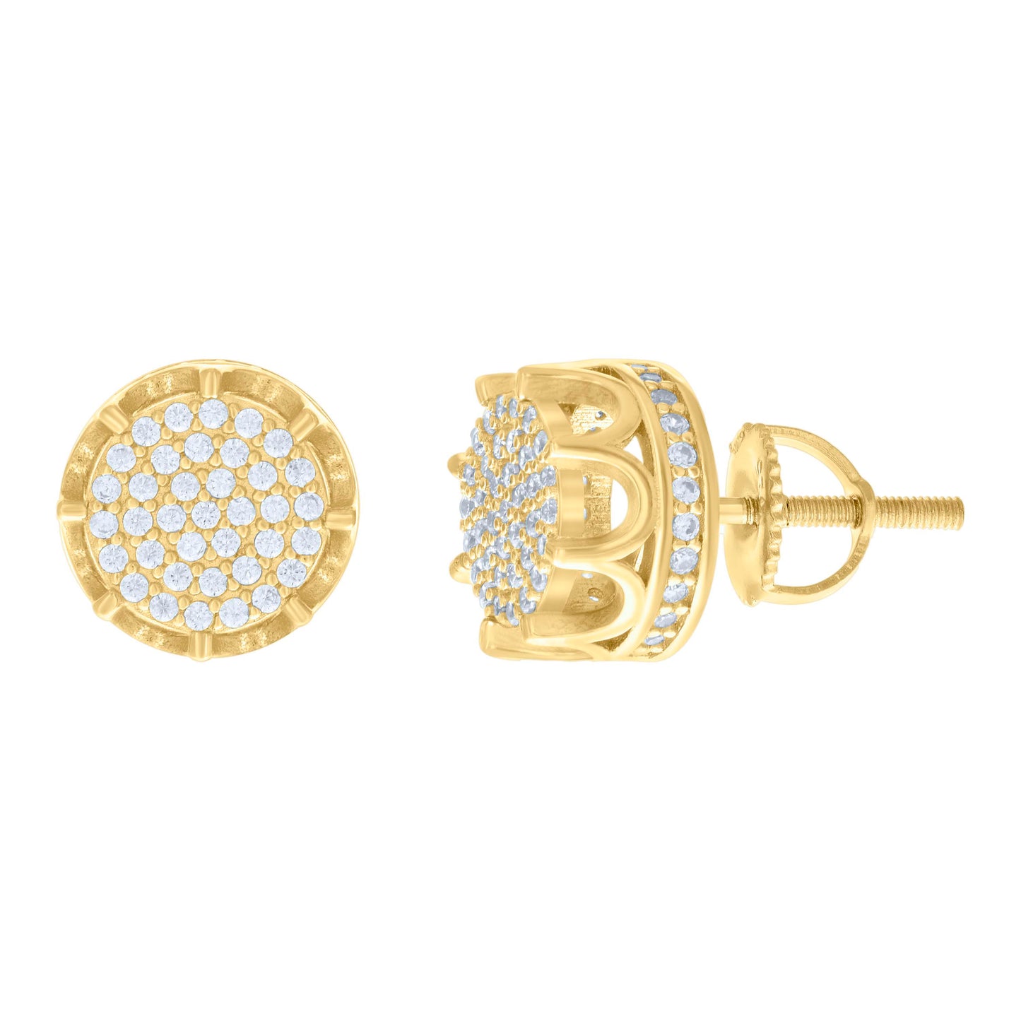 925 Sterling Silver 0.74Ctw Moissanite Earrings