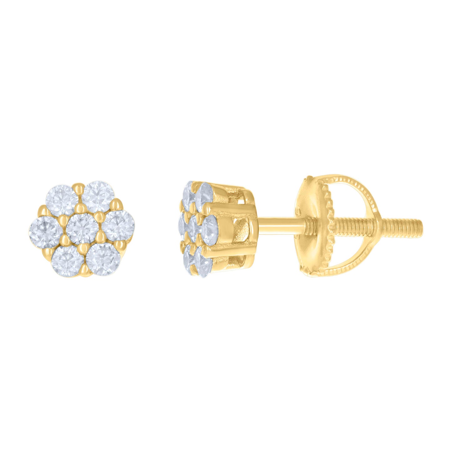925 Sterling Silver 0.31Ctw Moissanite Earrings