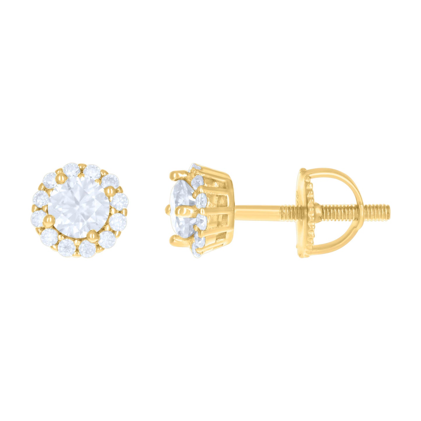 925 Sterling Silver 1.37Ctw Moissanite Earrings