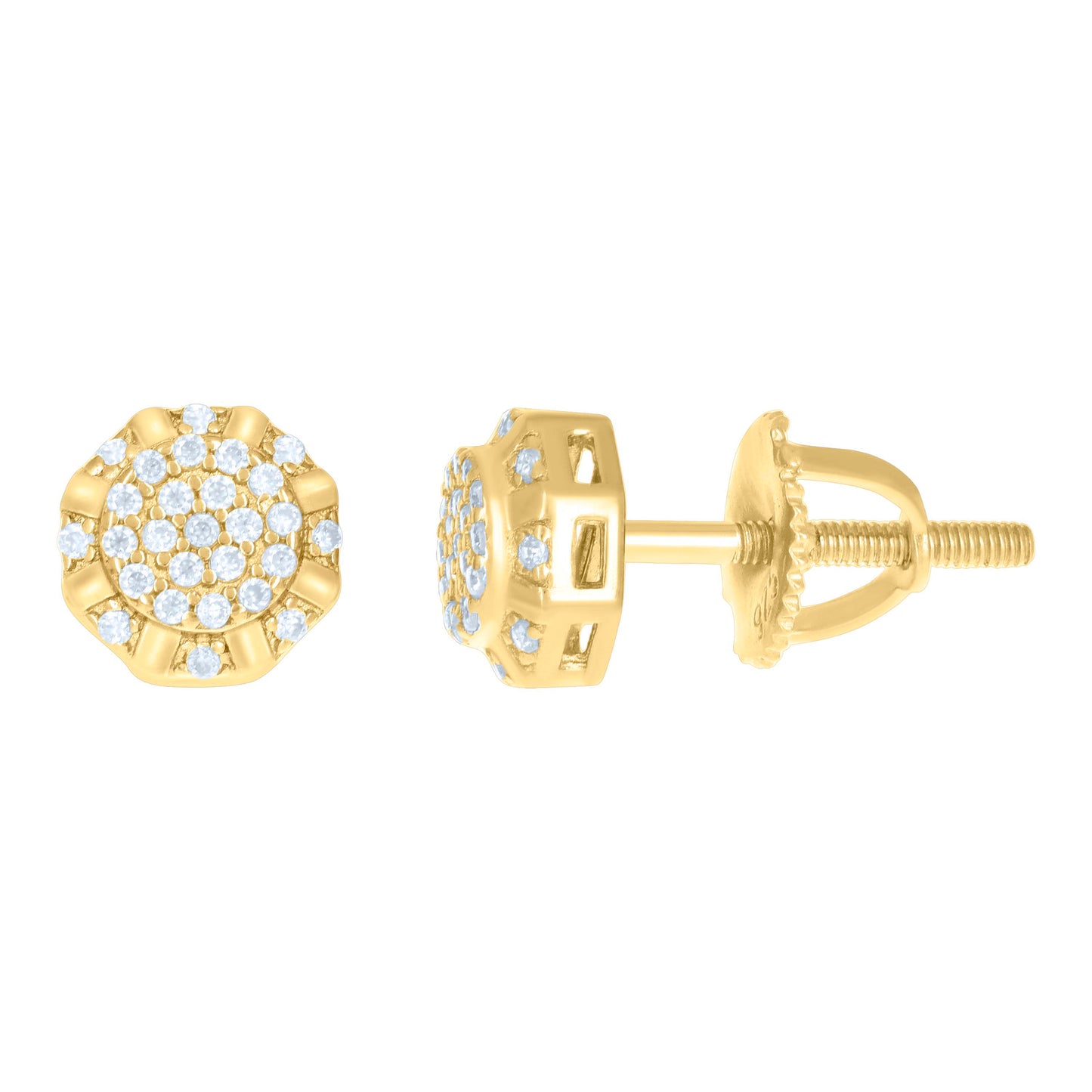 925 Sterling Silver 0.22Ctw Moissanite Earrings