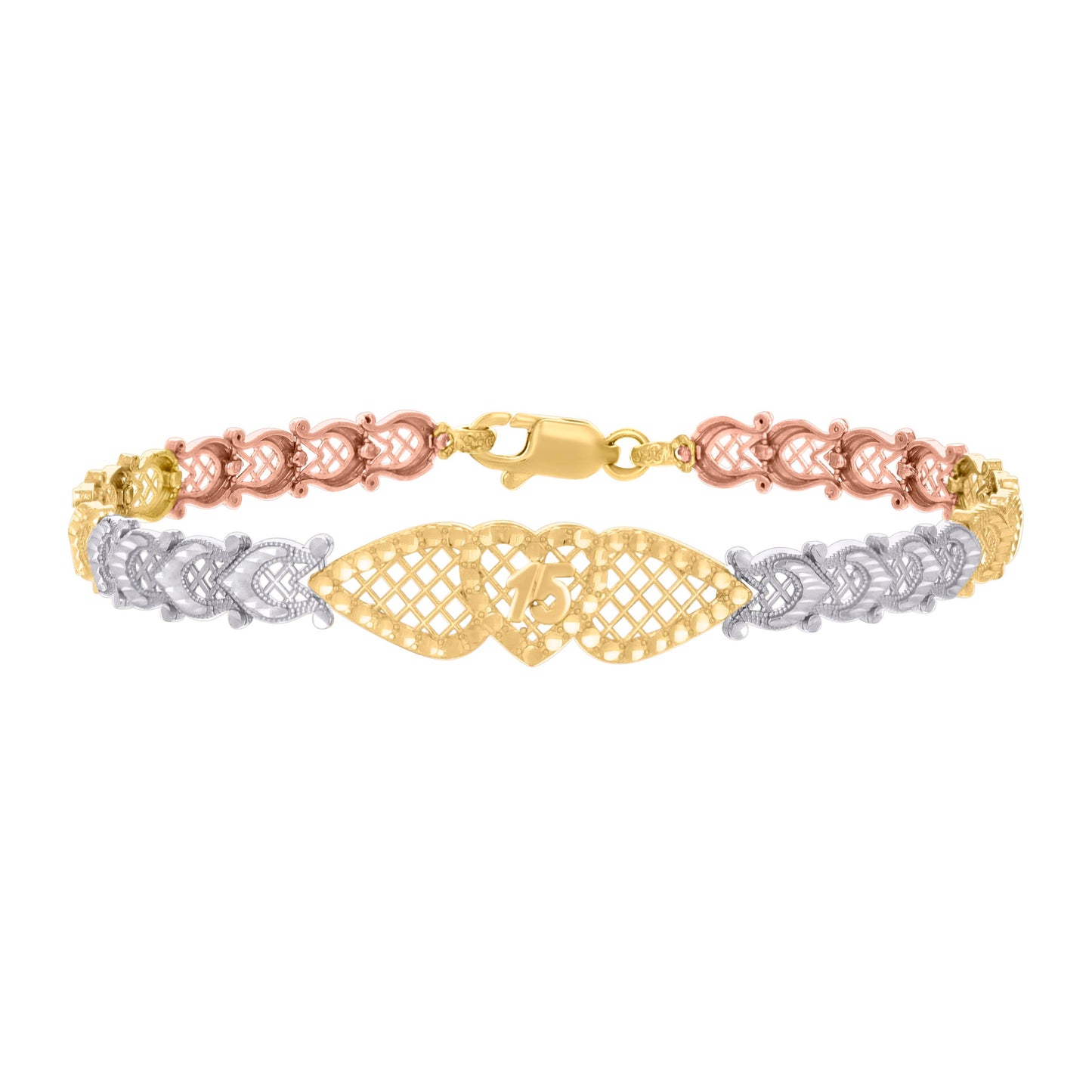 14Kt Gold Cz Bracelet