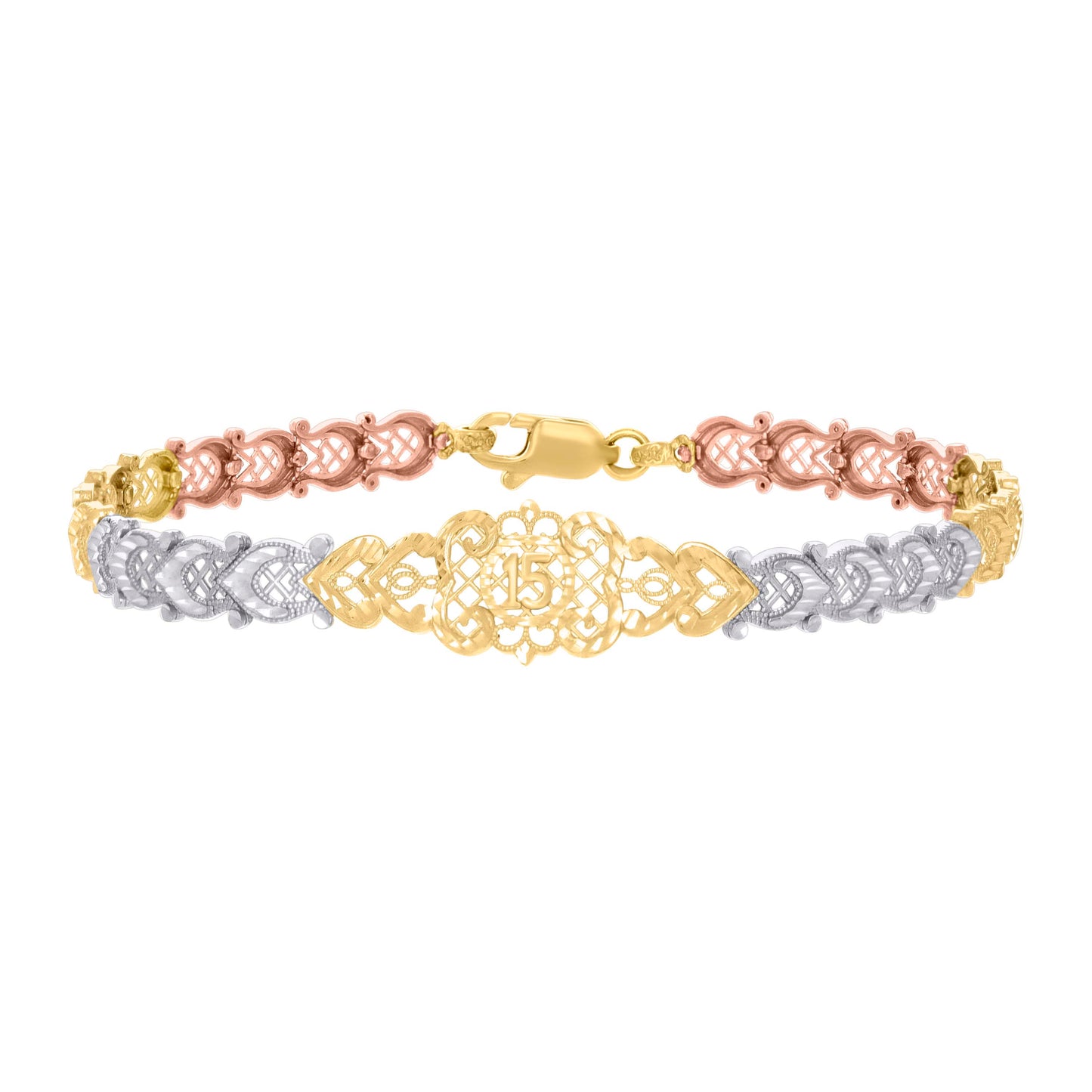 14Kt Gold Cz Bracelet