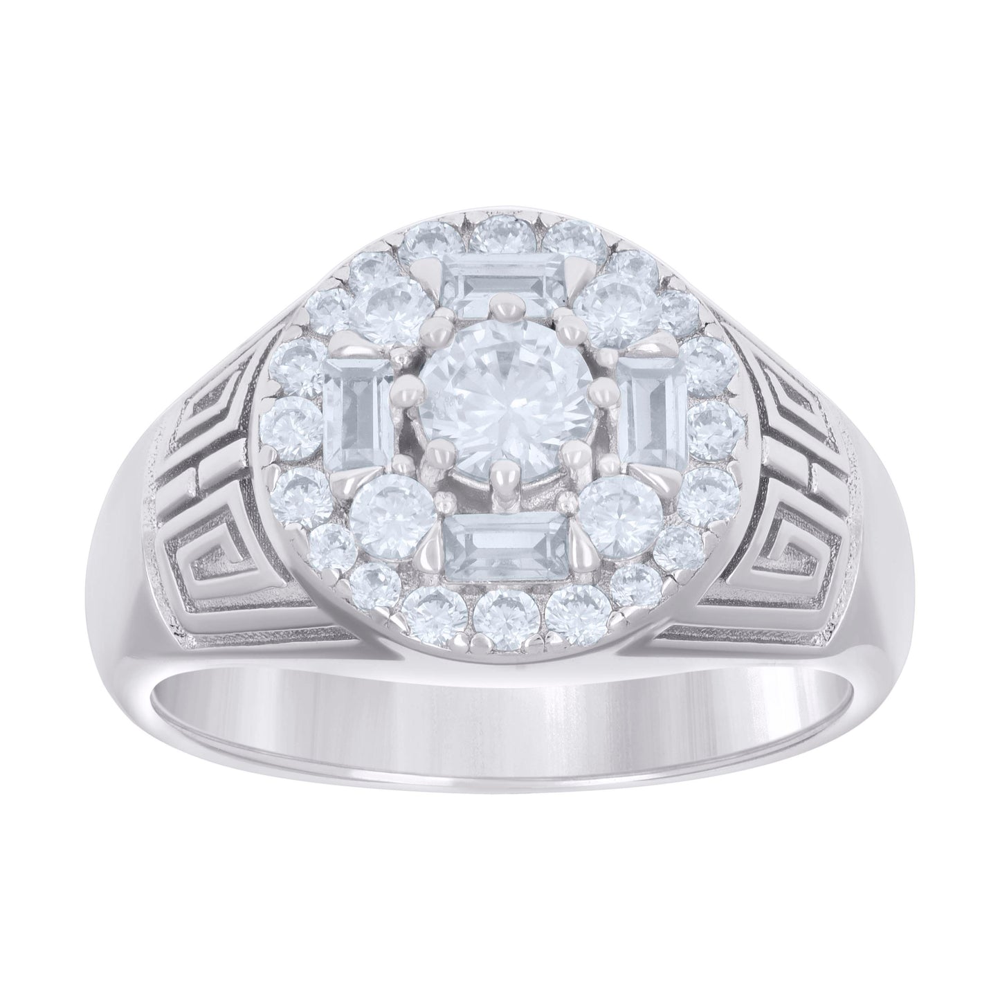 925 Sterling Silver Cz Ring S8