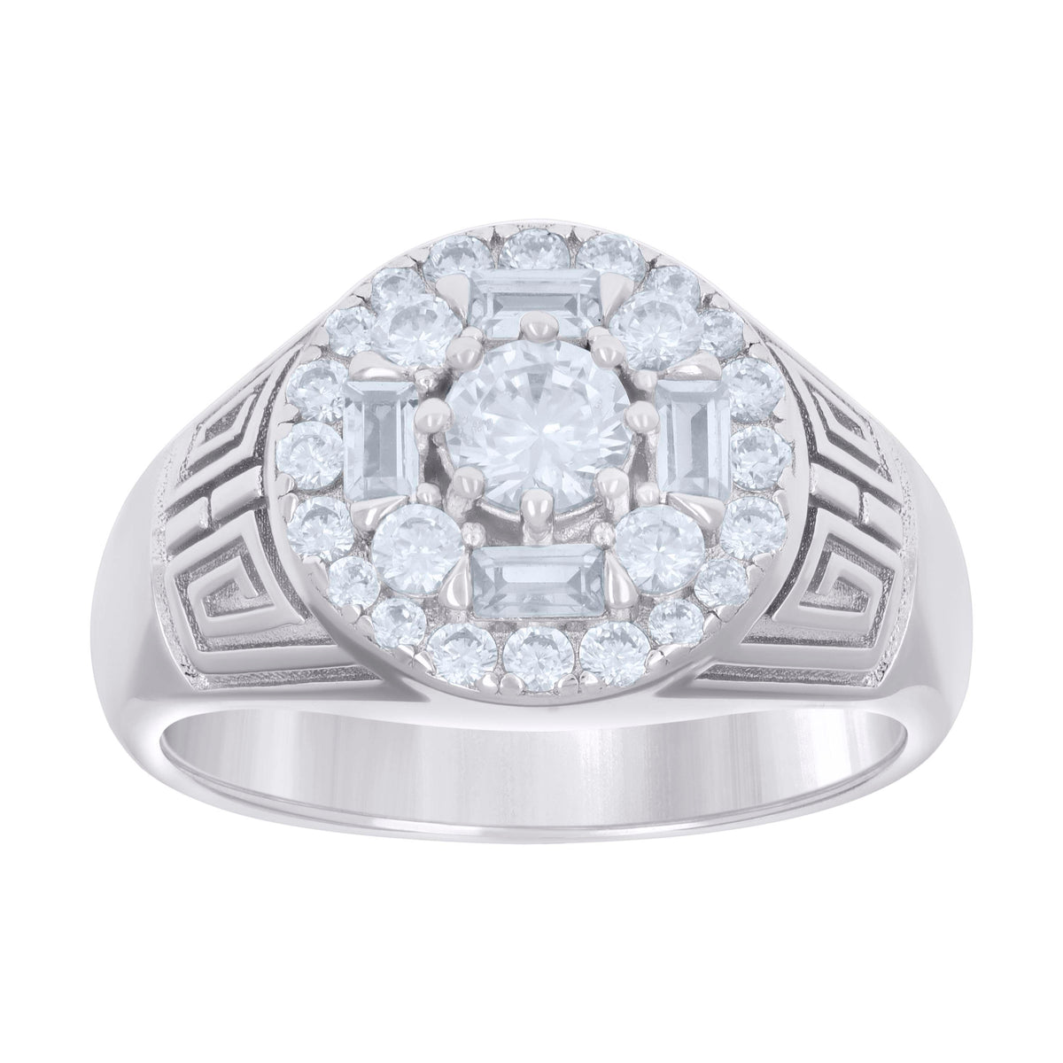 925 Sterling Silver Cz Ring S8