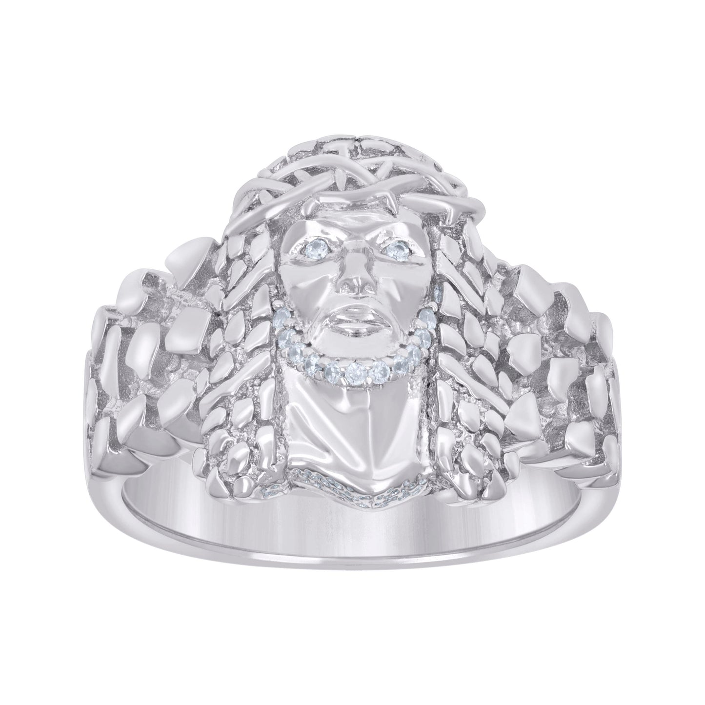 925 Sterling Silver Cz Ring S7