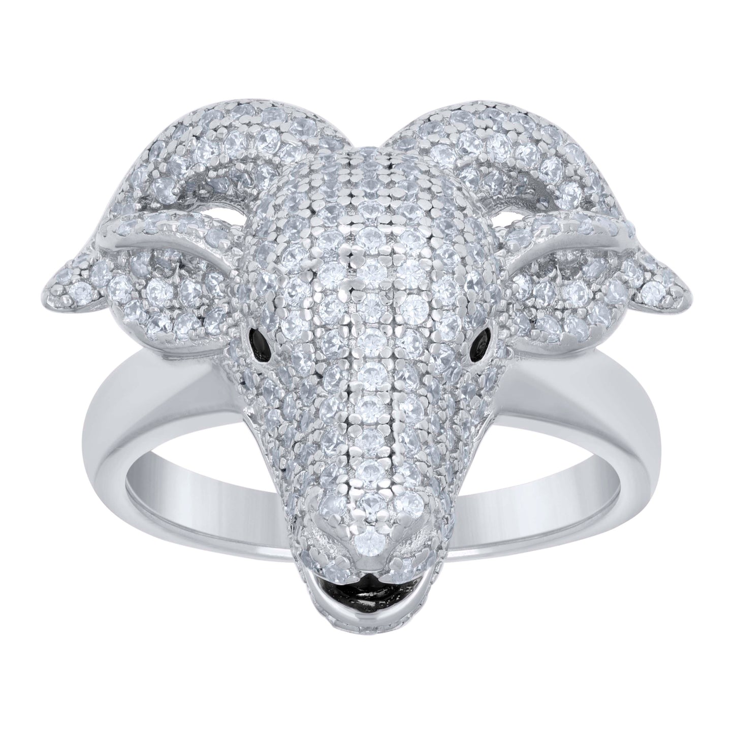 925 Sterling Silver Cz Ring S7