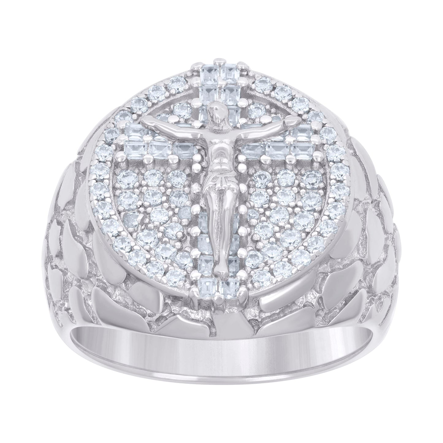 925 Sterling Silver Cz Ring S8