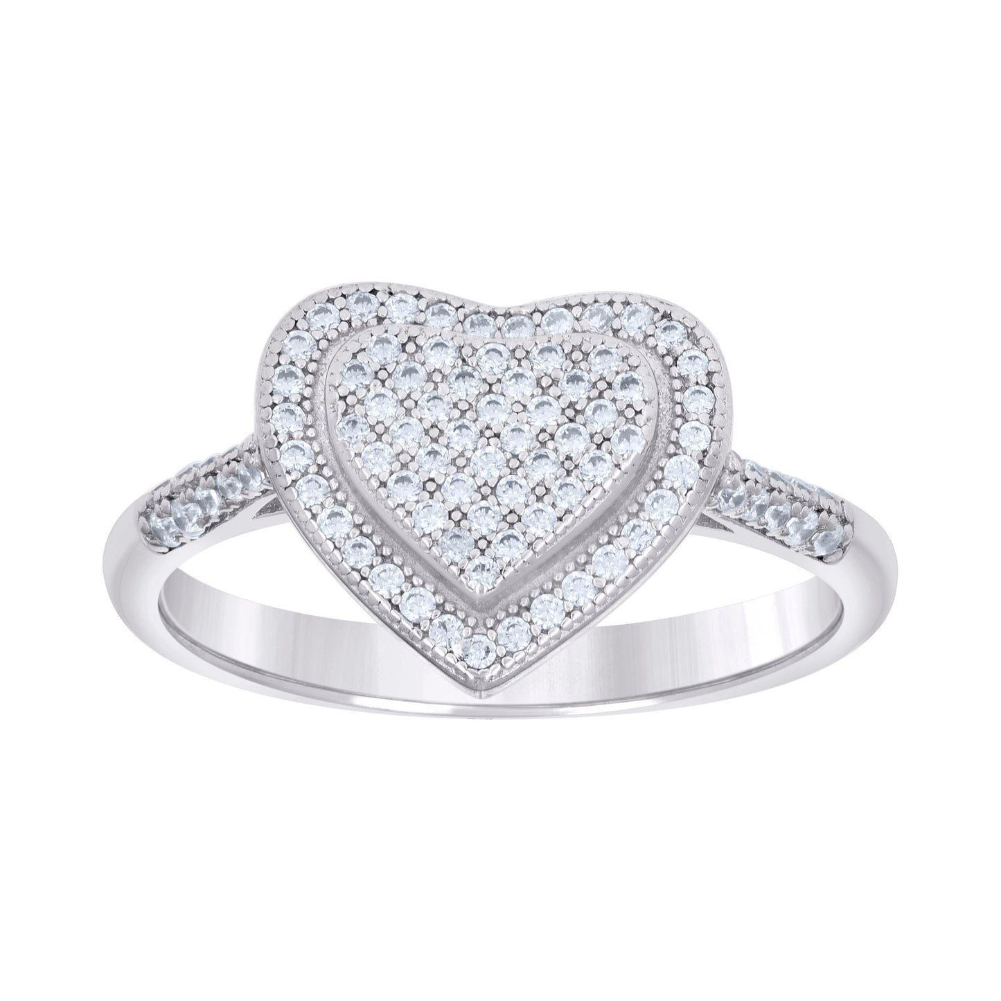 925 Sterling Silver Cz Ring S5