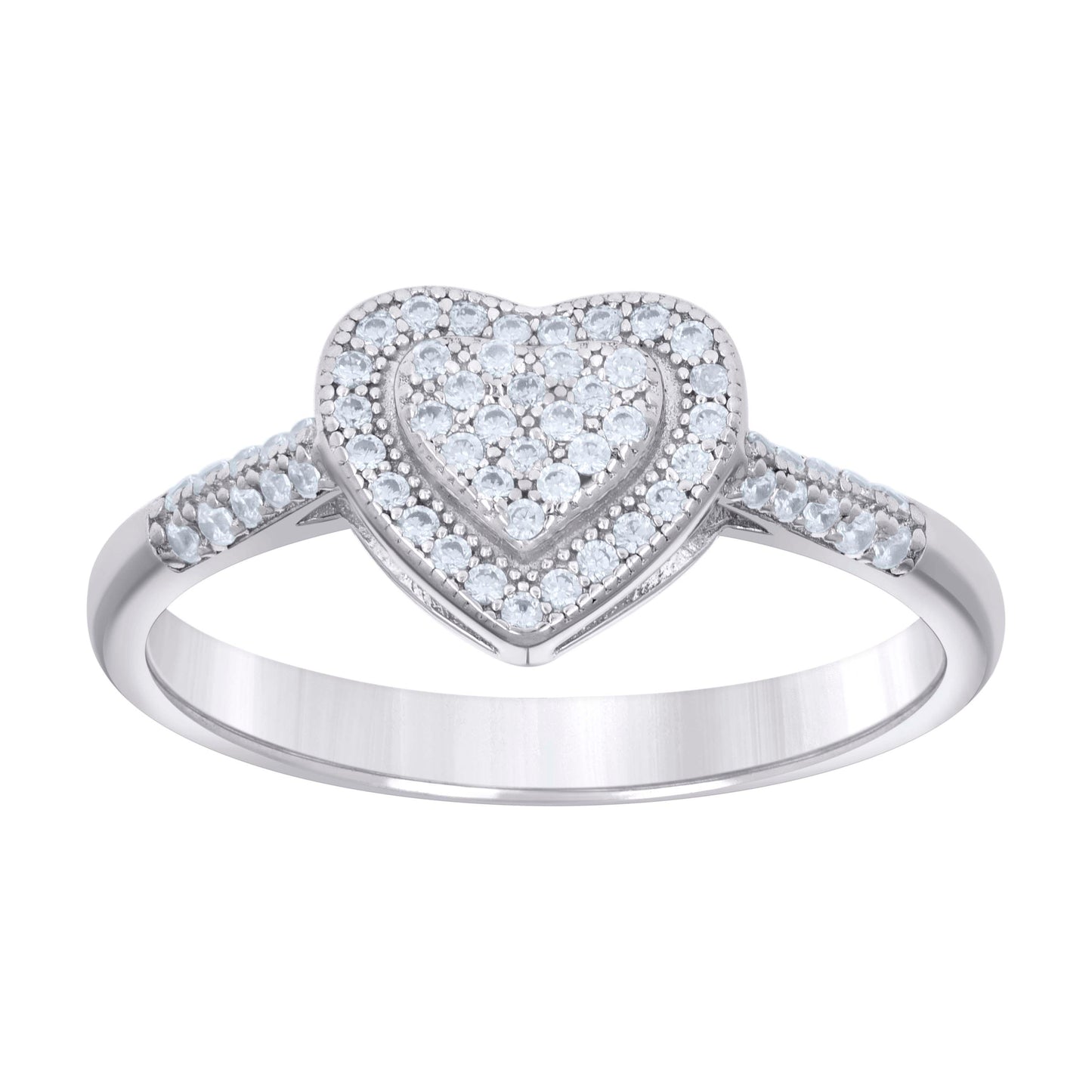 925 Sterling Silver Cz Ring-S5
