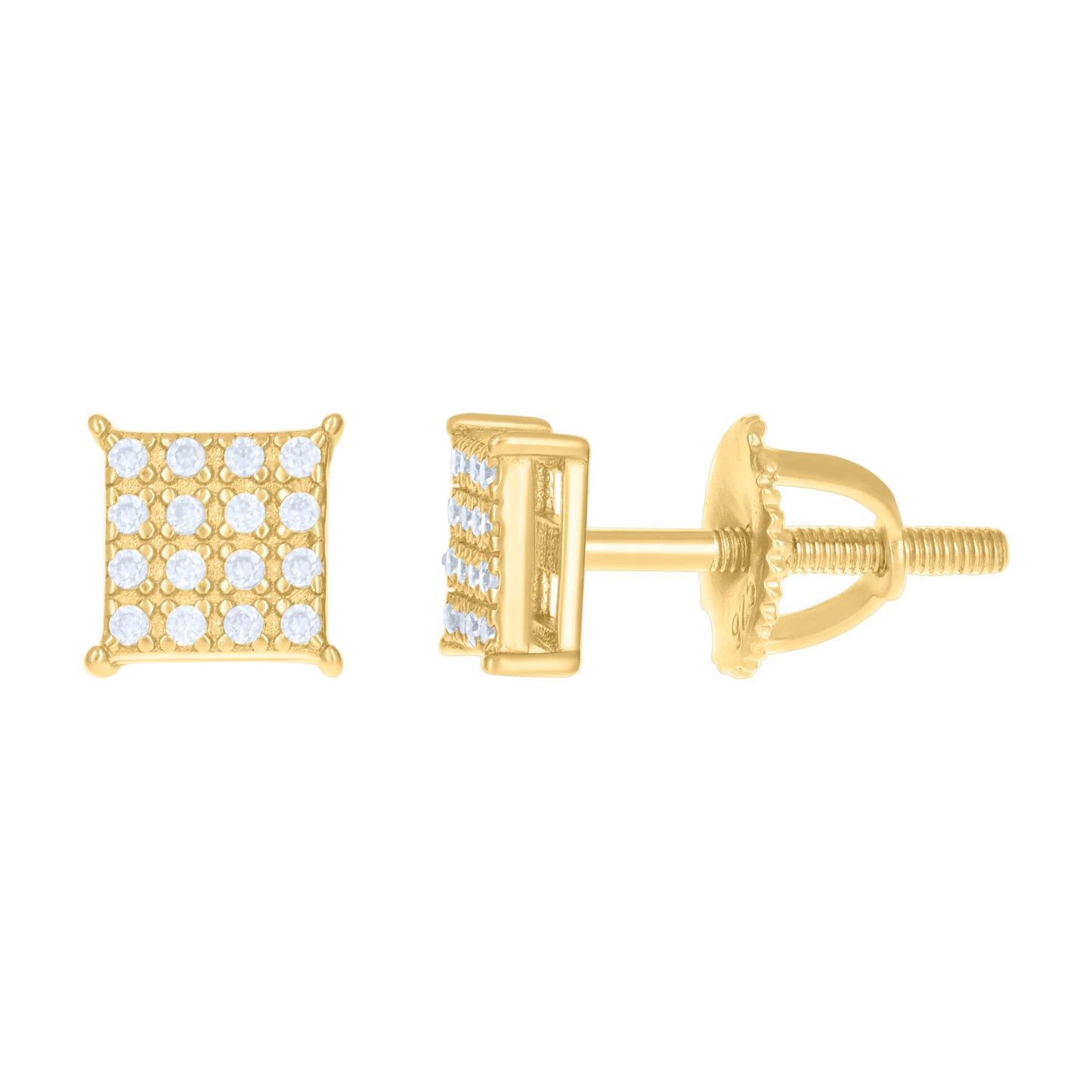 925 Silver Earrings With Moissanite Ctw 1.10