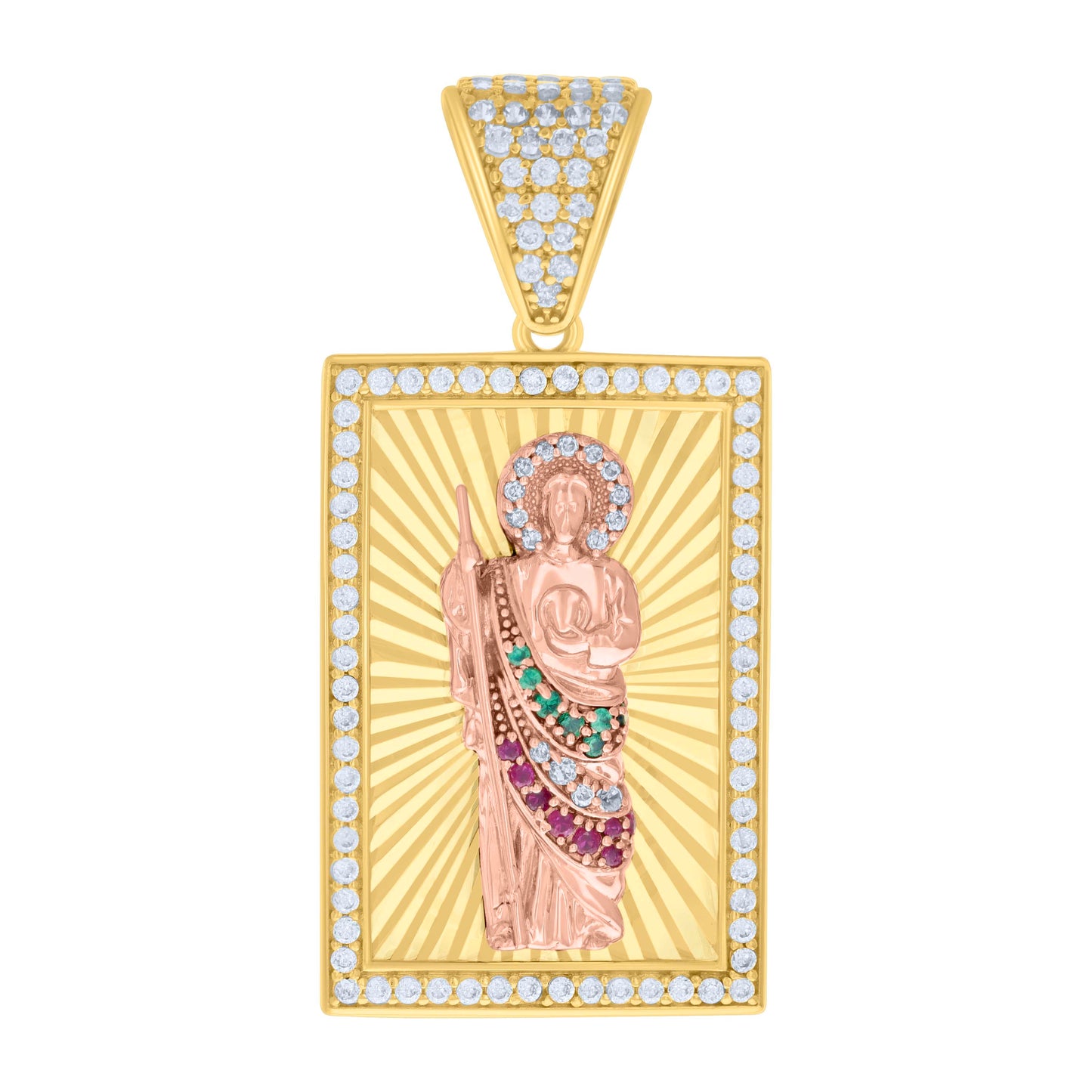 14Kt Gold Cz Pendant