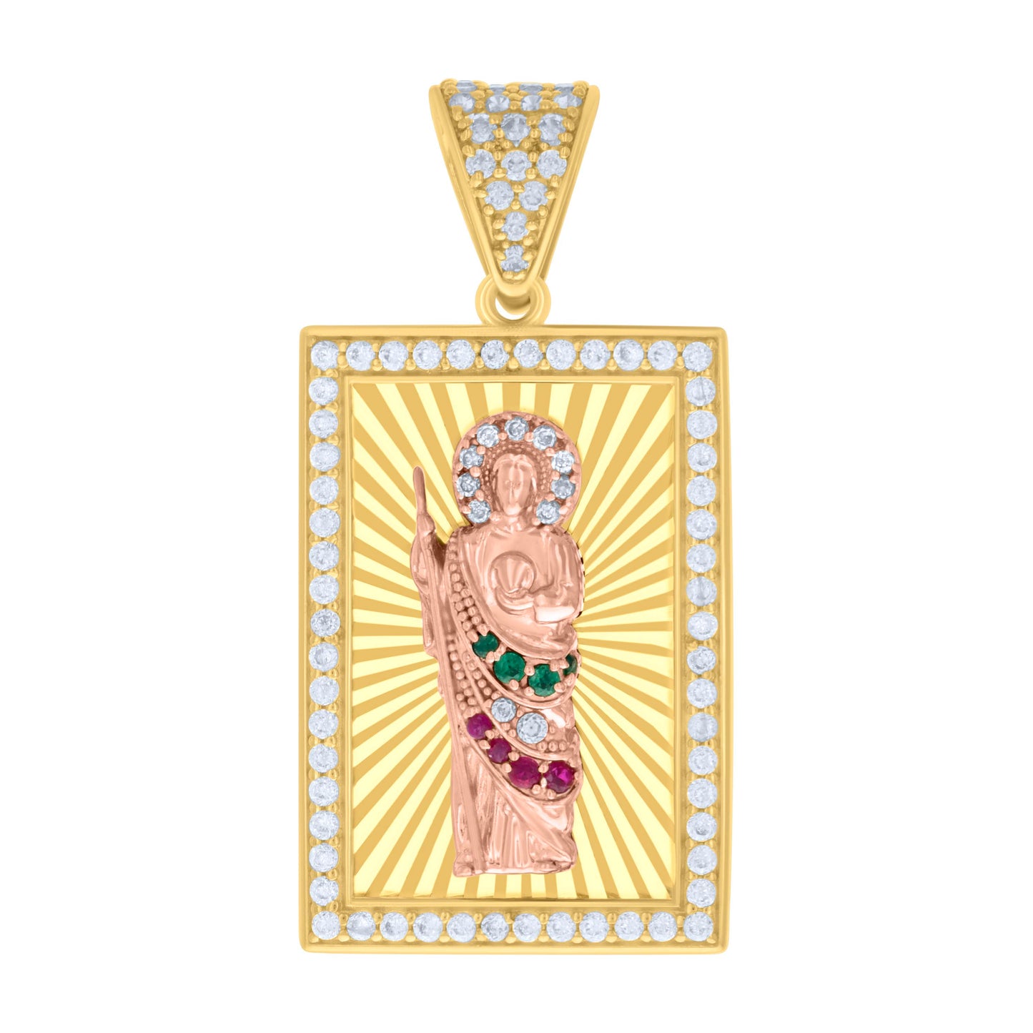 14Kt Gold Cz Pendant