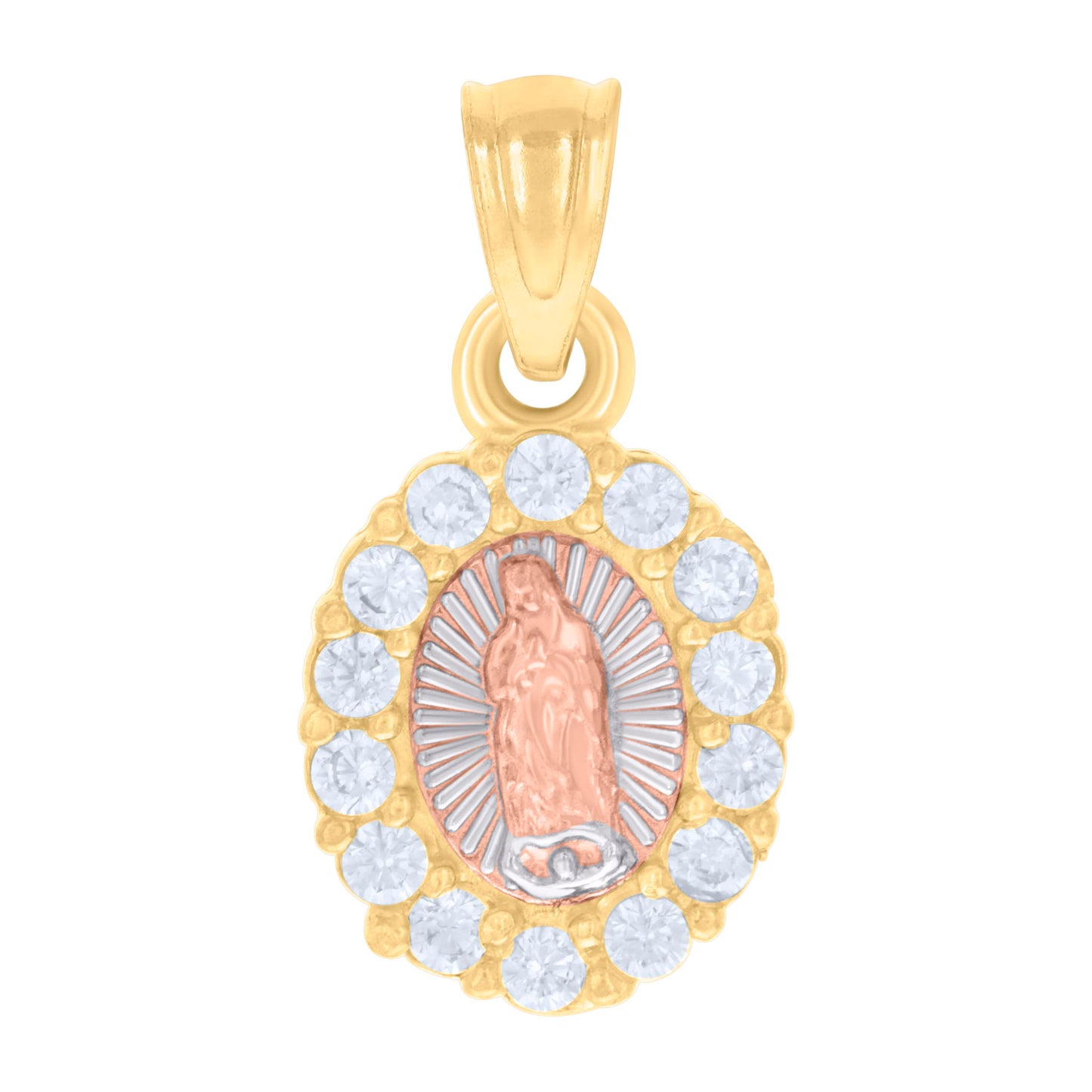 14Kt Gold Cz Pendant