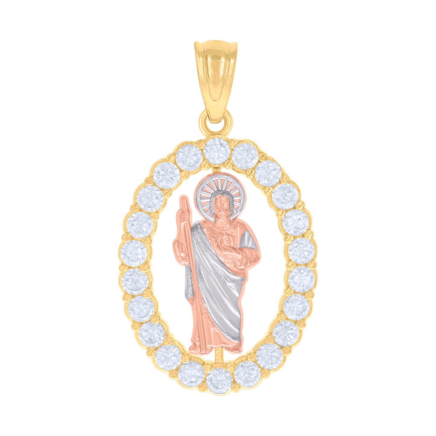 14Kt Gold Cz Pendant