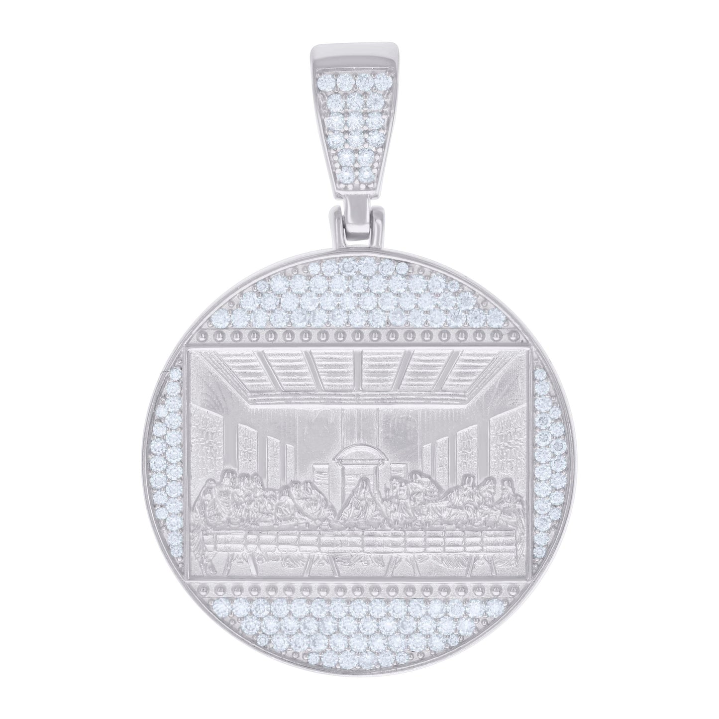 925 Sterling Silver 2.24Ctw Moissanite Pendant