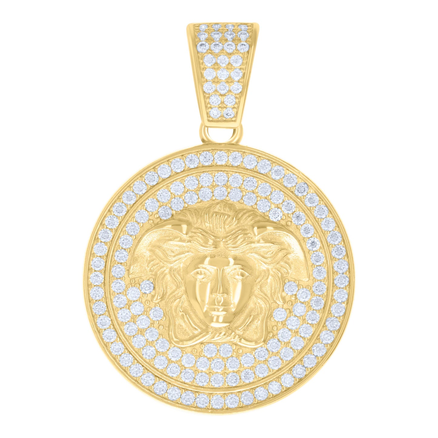 925 Sterling Silver Pendant Moissanite Ctw 1.99