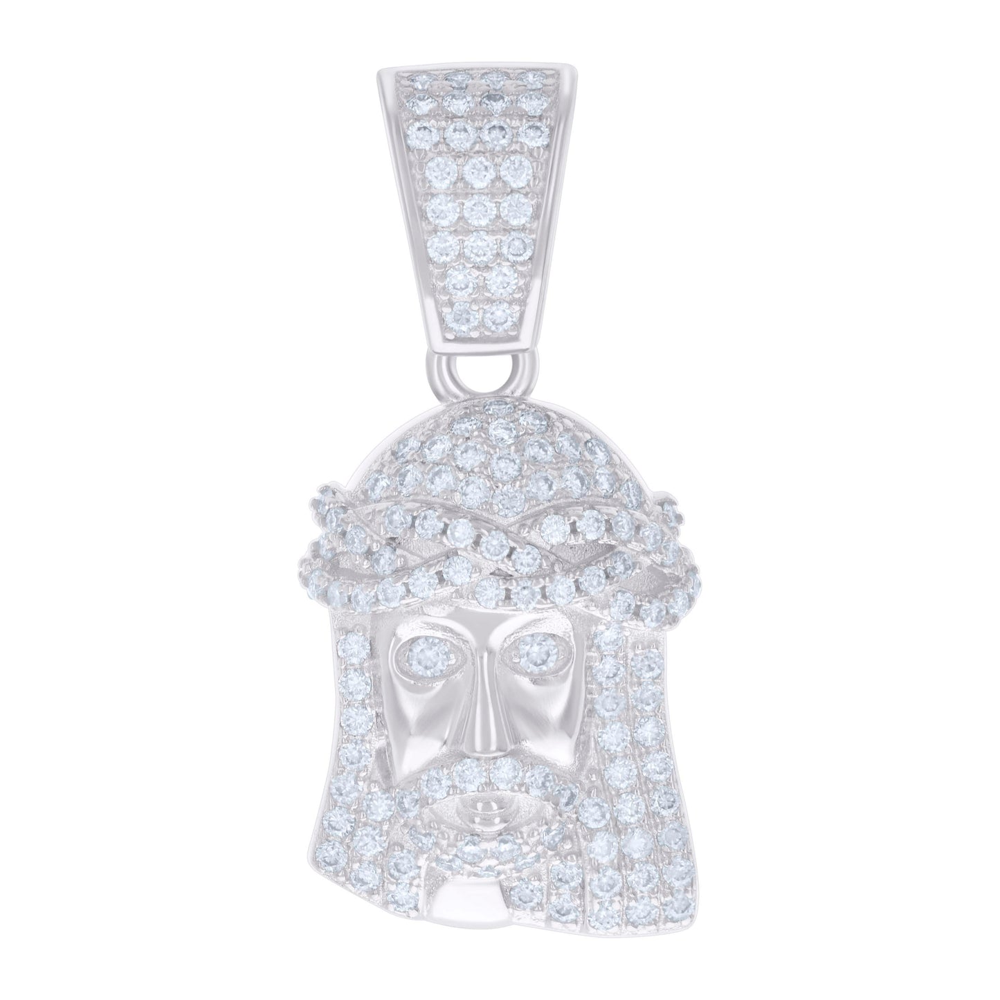 925 Sterling Silver 0.69Ctw Moissanite Pendant