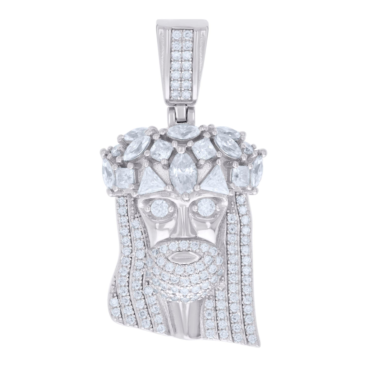 925 Sterling Silver Pendant Moissanite Ctw R:0.77,