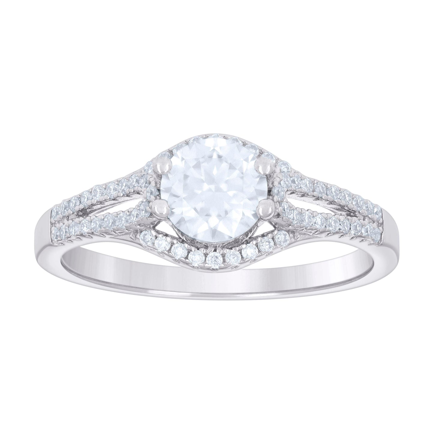 925 Sterling Silver Cz Ring S5