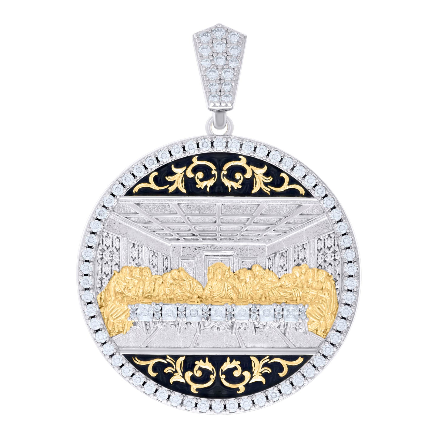 925 Sterling Silver R:1.48Ctw, B:0.40Ctw Moissanit