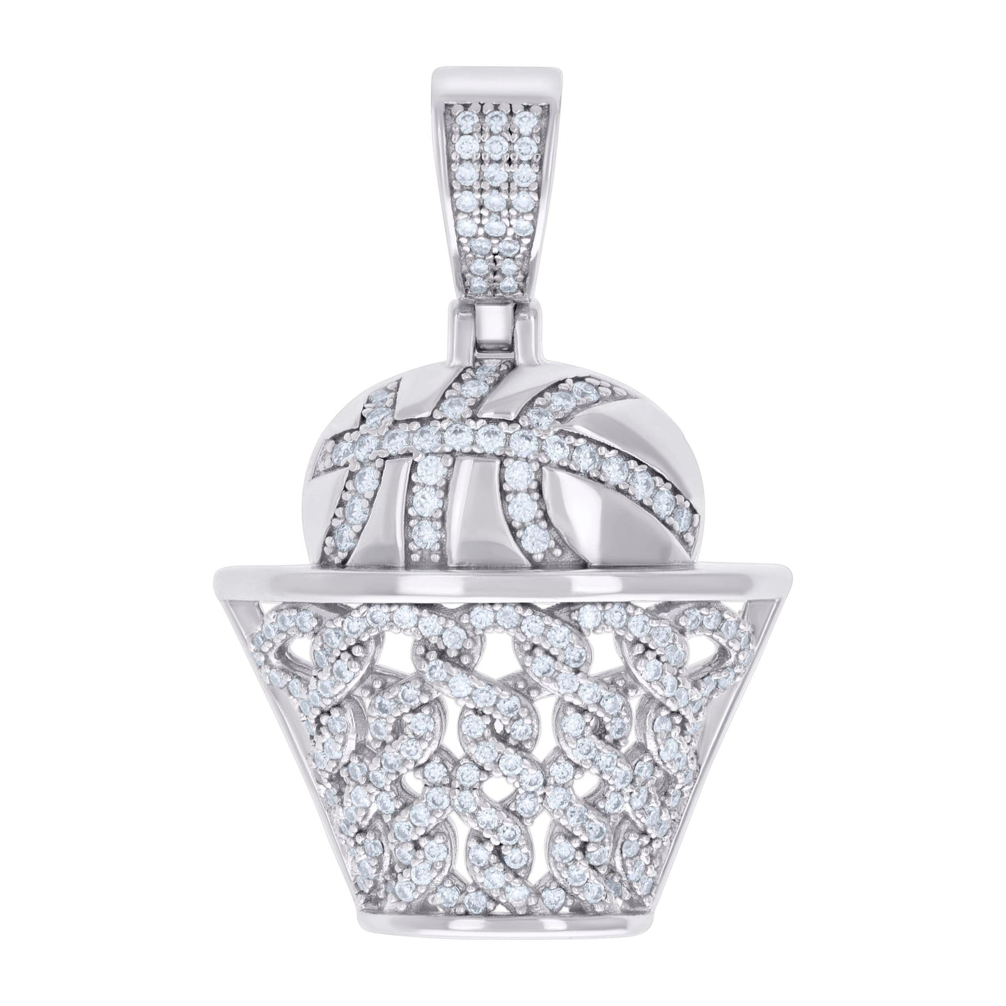 925 Sterling Silver 1.01Ctw Moissanite Pendant