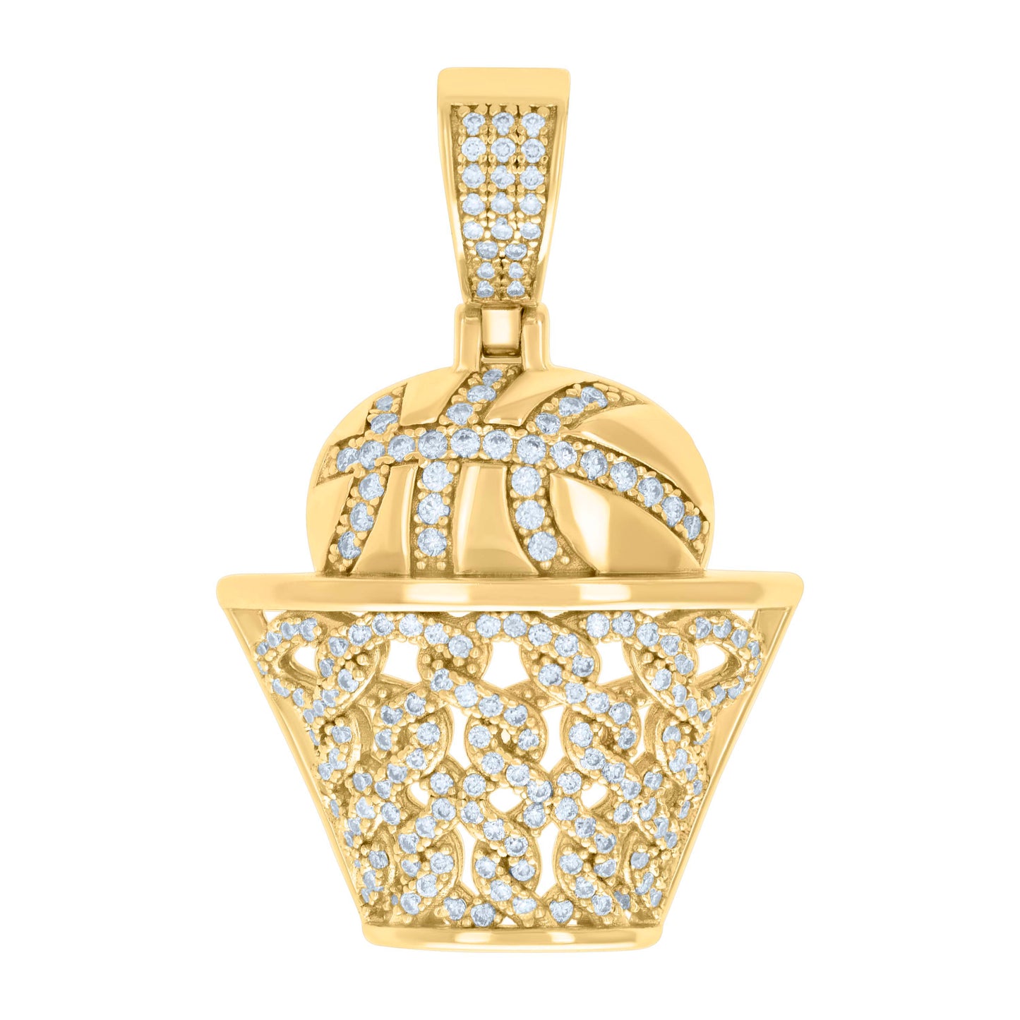 925 Sterling Silver 1.01Ctw Moissanite Pendant
