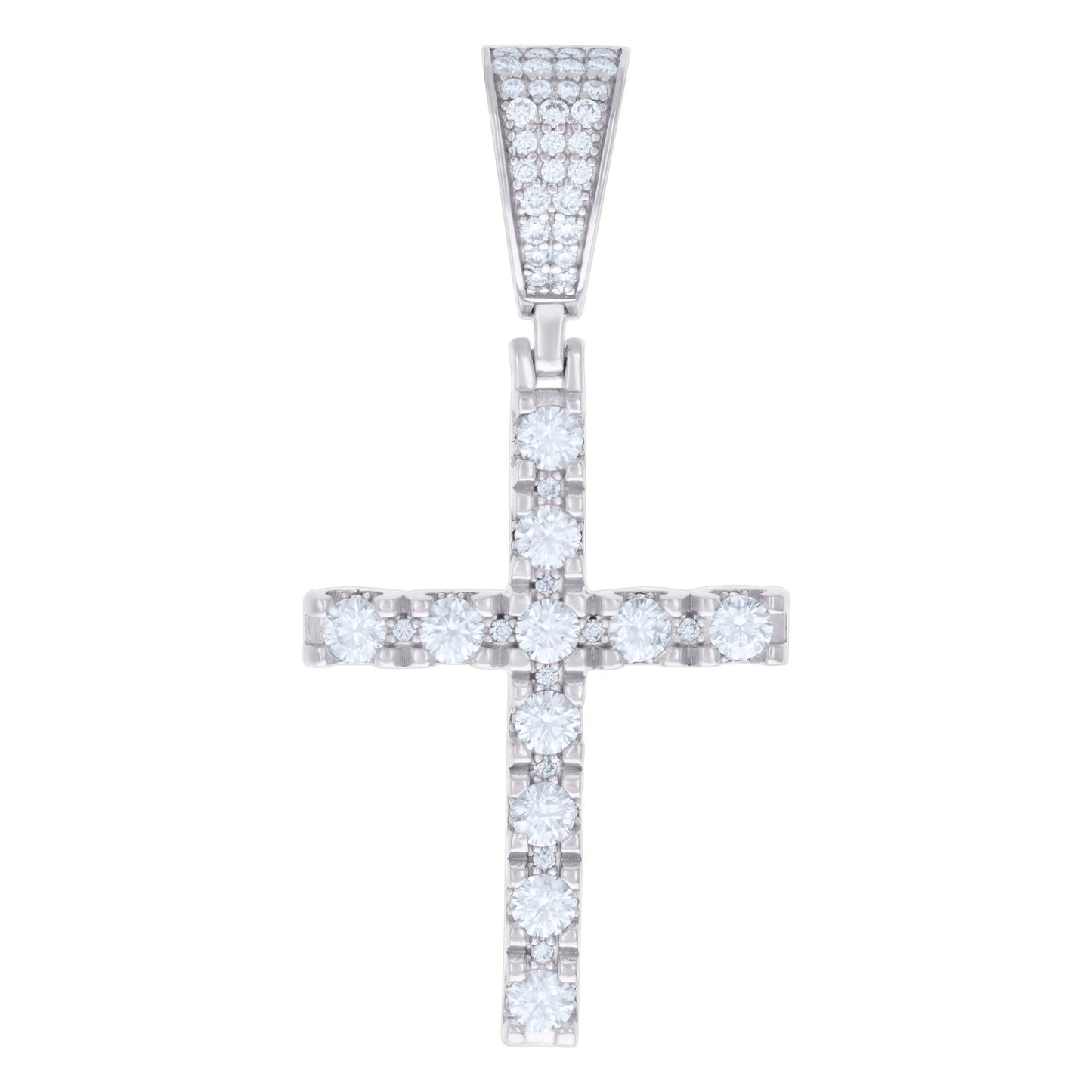 925 Sterling Silver 2.04Ctw Moissanite Pendant