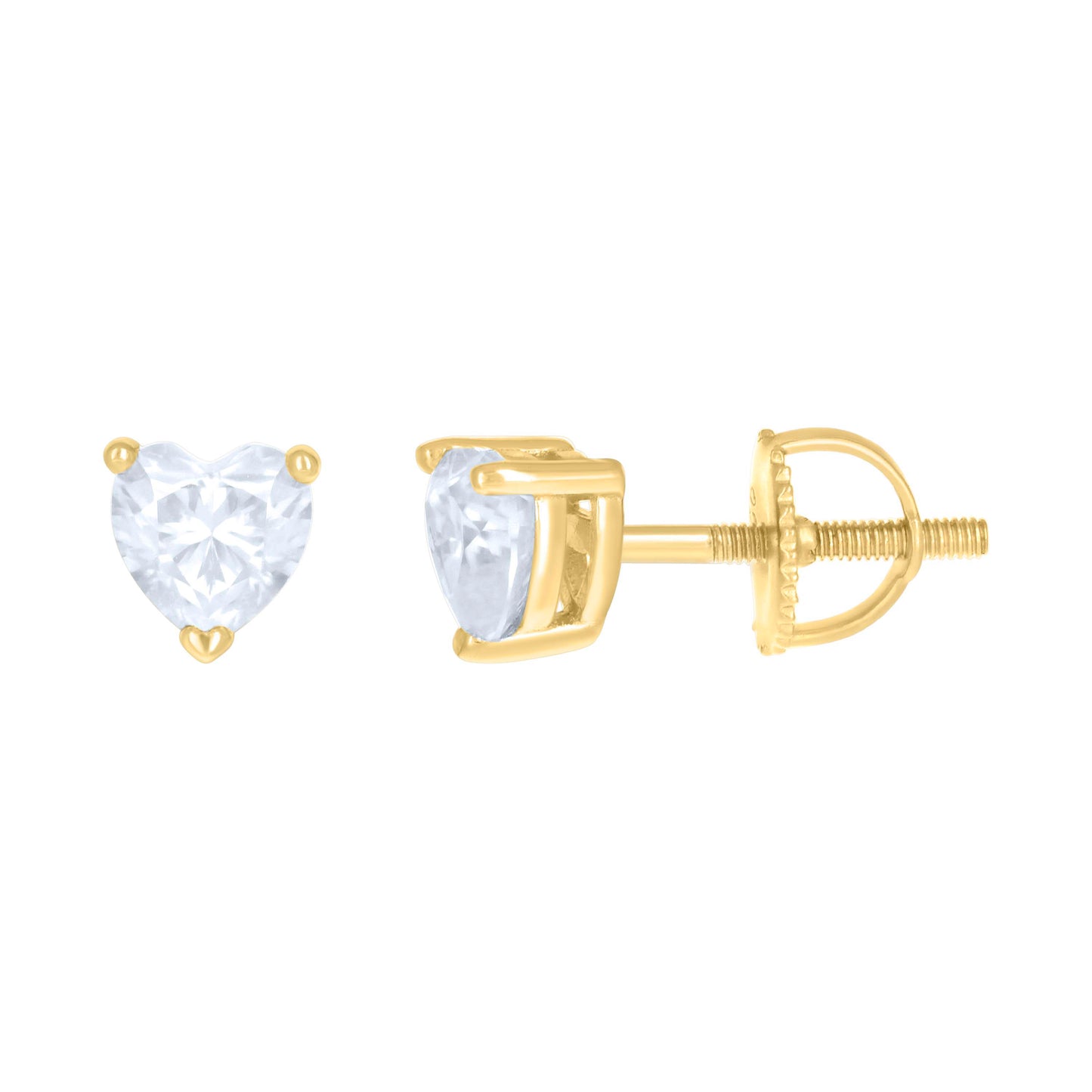 925 Sterling Silver Earring Moissanite Ctw 1.00
