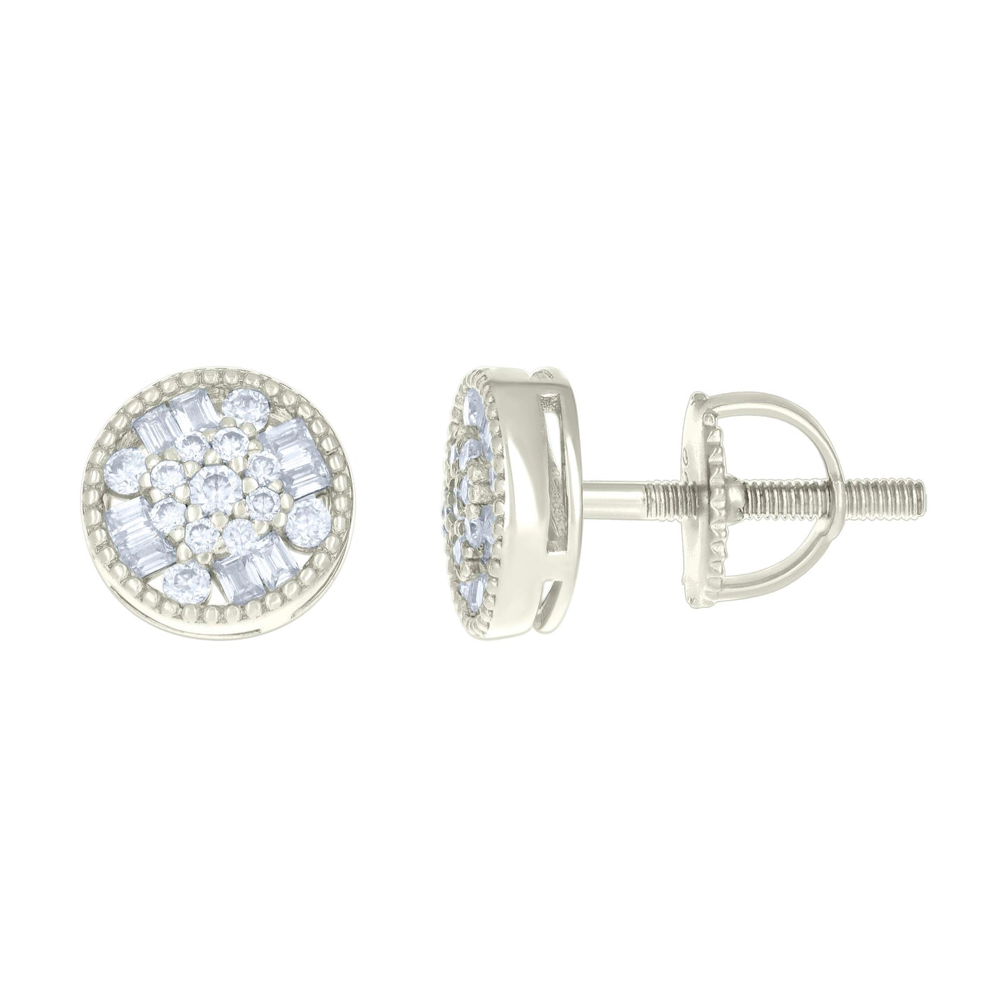 925 Sterling Silver R:0.20Ctw,B:0.25Ctw Moissanite
