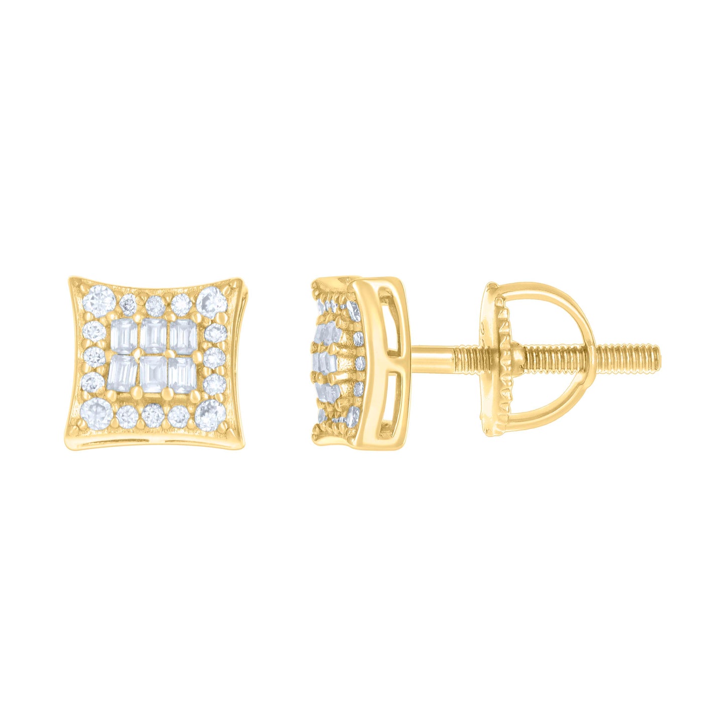 925 Sterling Silver R:0.23Ctw, B:0.23Ctw Moissanit