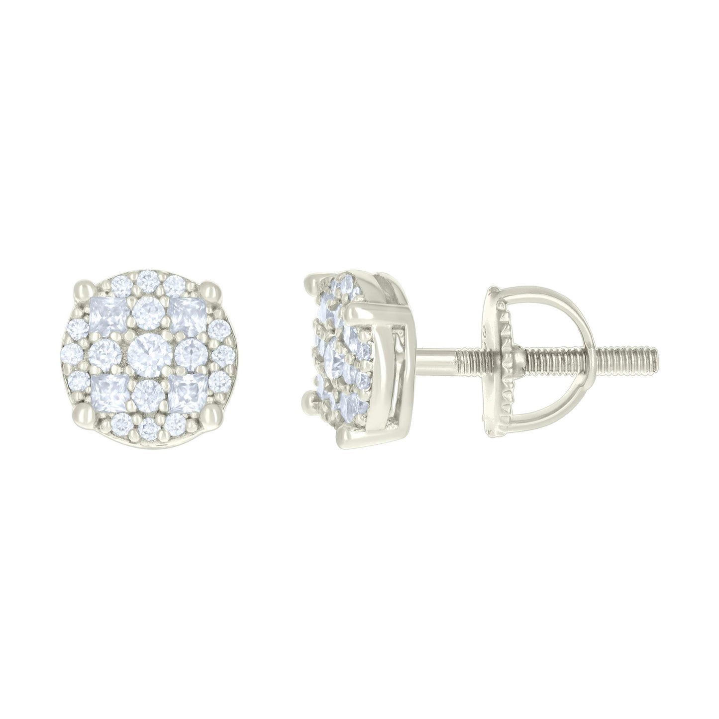925 Sterling Silver R:0.24Ctw, B:0.19Ctw Moissanit