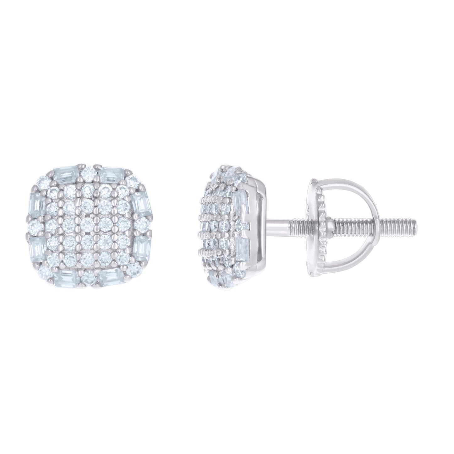 925 Sterling Silver R:0.29Ctw,B:0.30Ctw Moissanite