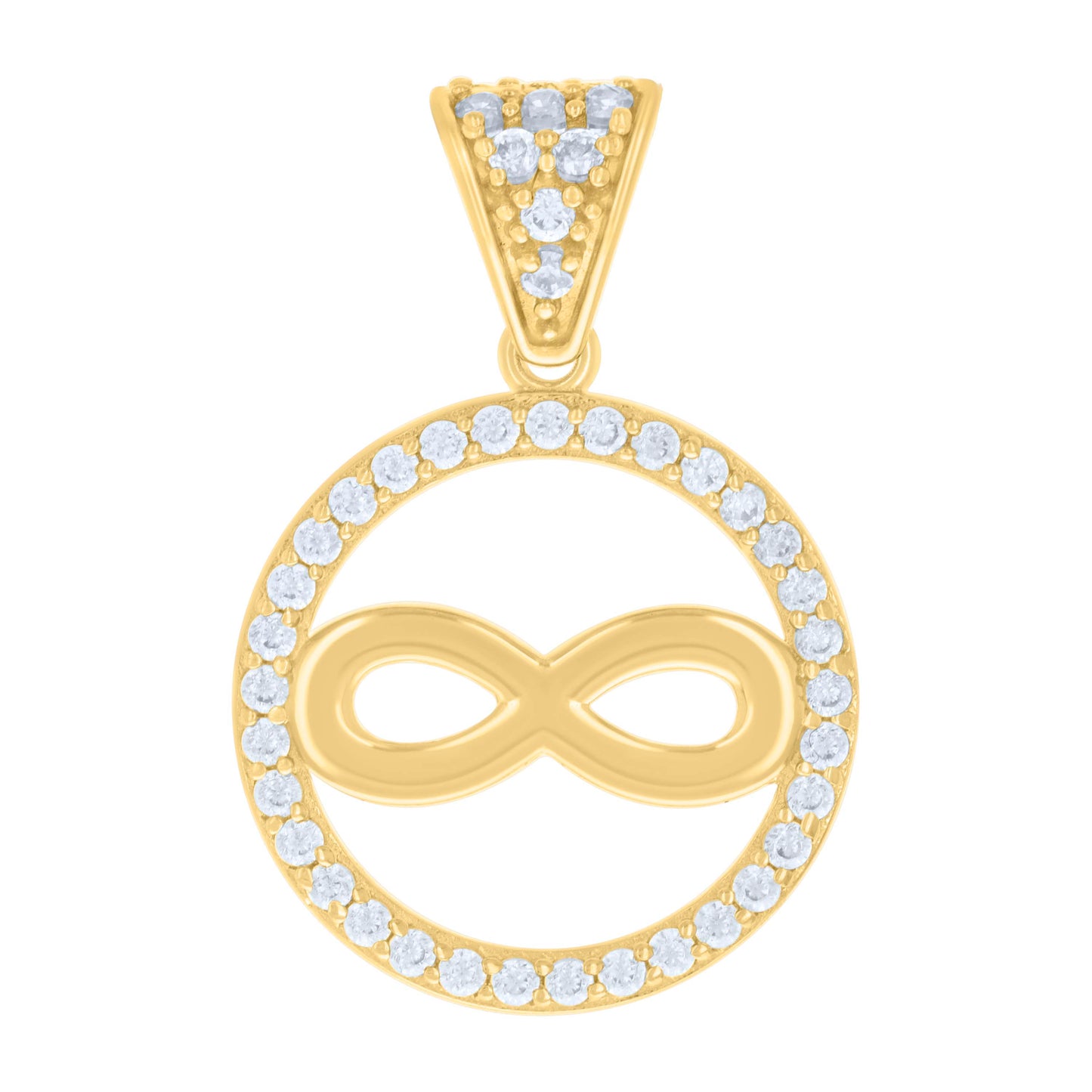 14Kt Gold Cz Pendant